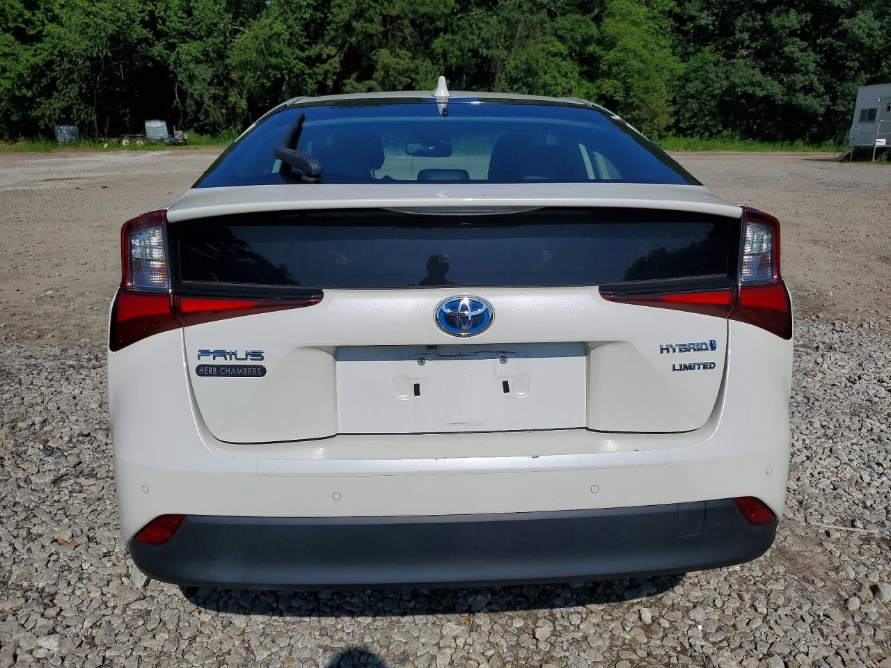 2019 Toyota Prius Limited White vin: JTDKARFU0K3083256