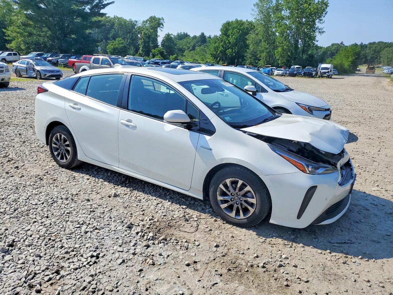 2019 Toyota Prius Limited White vin: JTDKARFU0K3083256