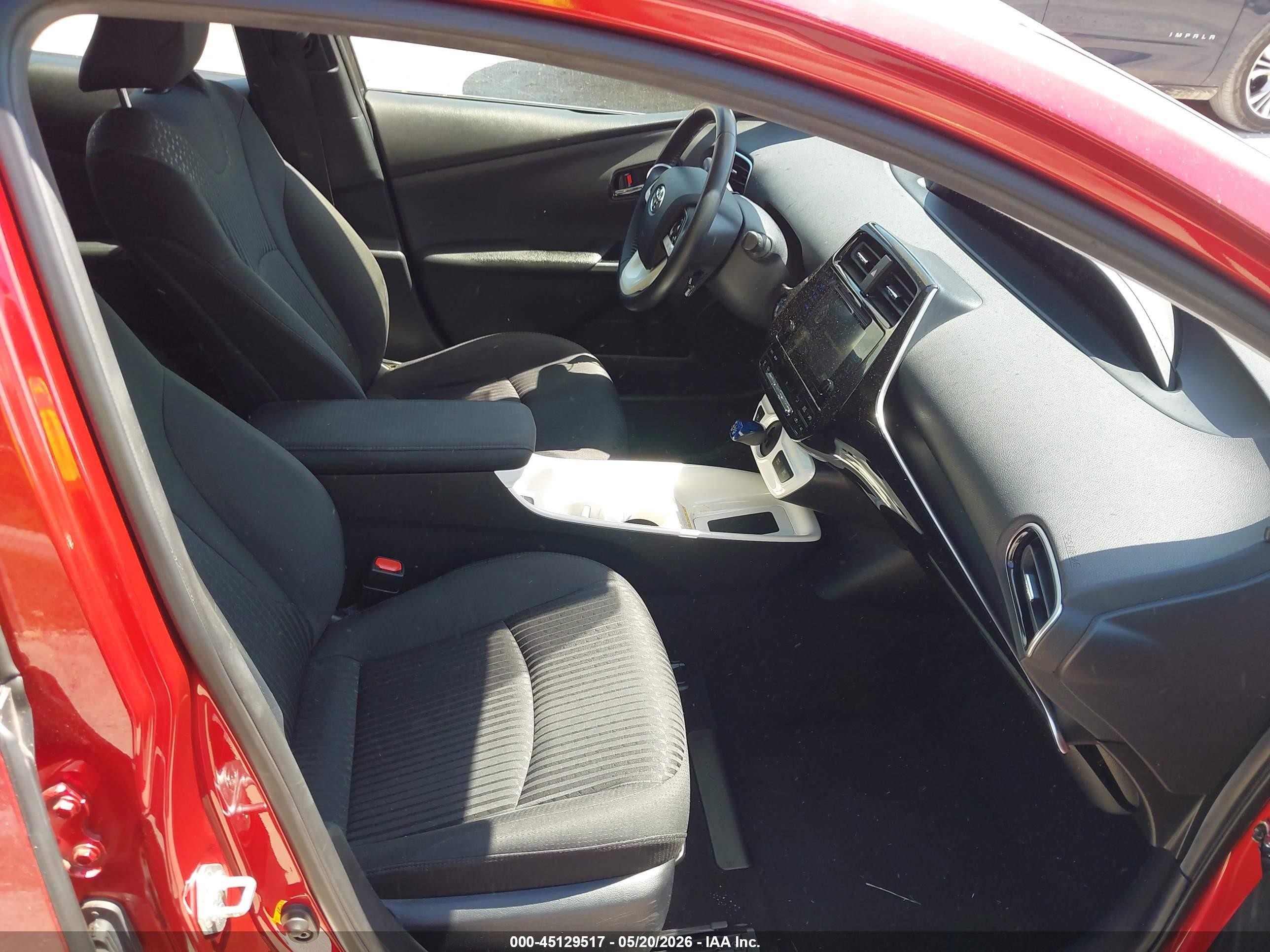 2017 Toyota Prius Three Red vin: JTDKARFU1H3528063