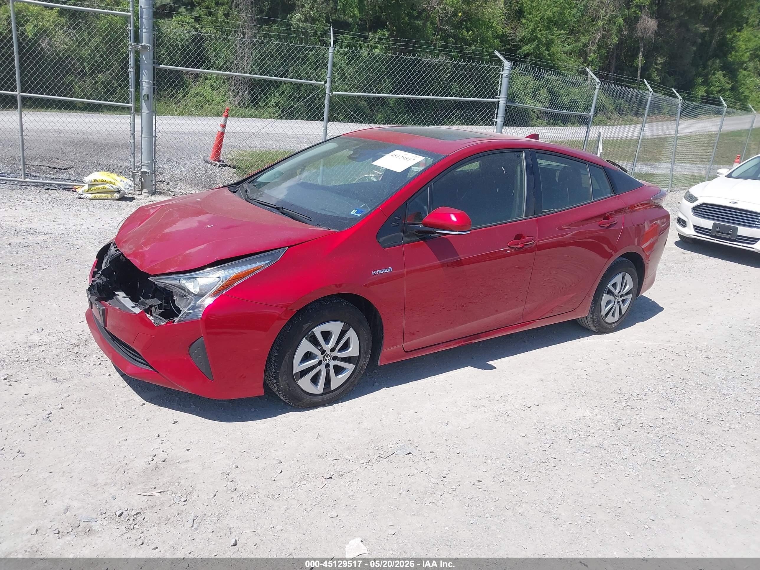 2017 Toyota Prius Three Red vin: JTDKARFU1H3528063