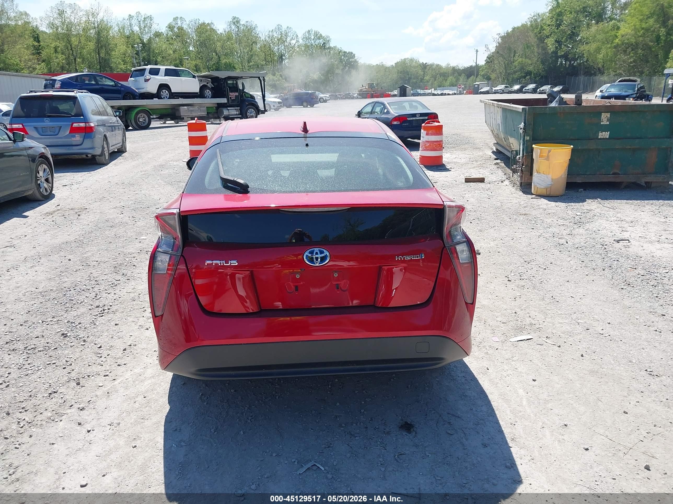 2017 Toyota Prius Three Red vin: JTDKARFU1H3528063