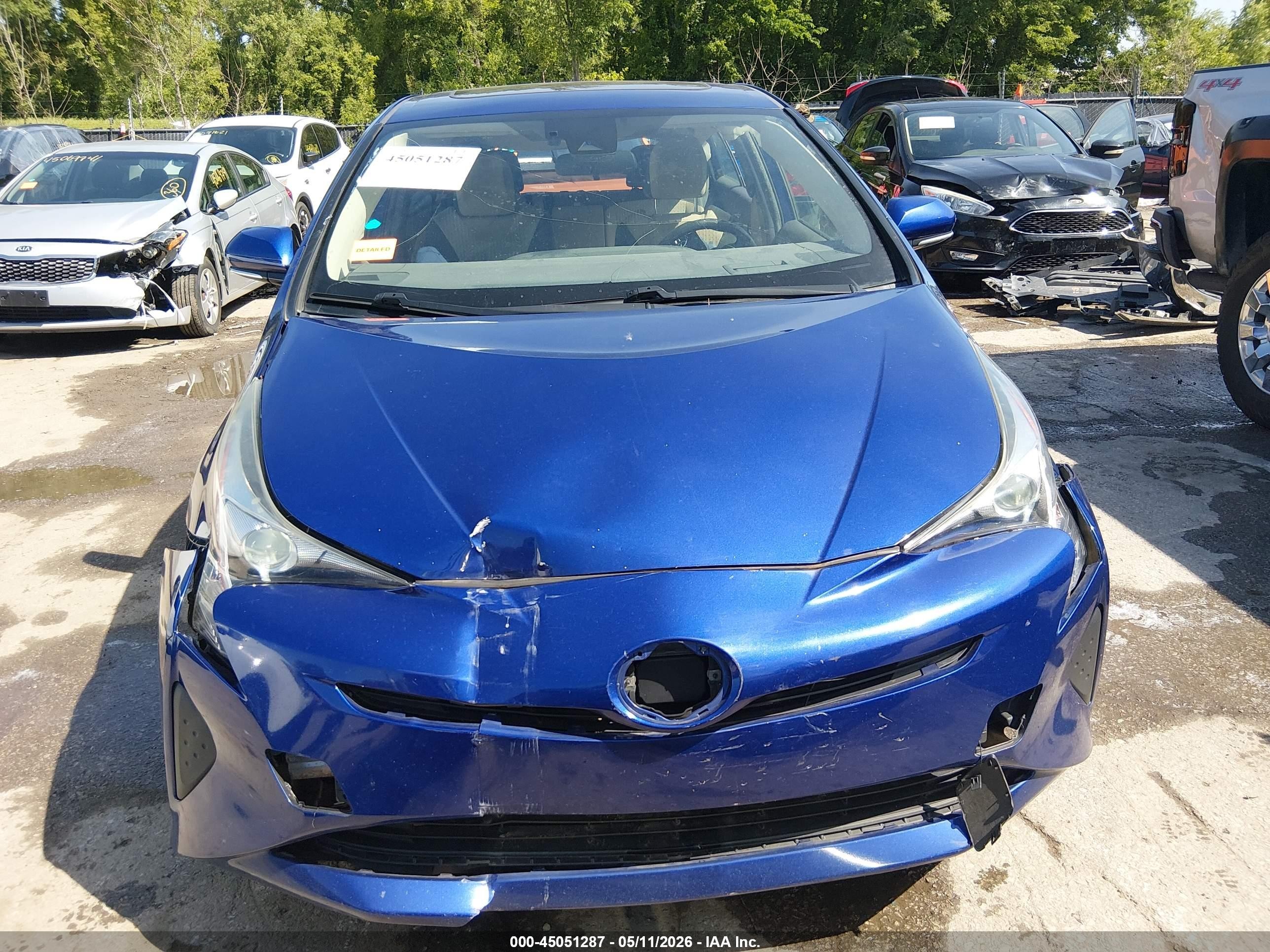 2016 Toyota Prius Three Blue vin: JTDKARFU3G3509304