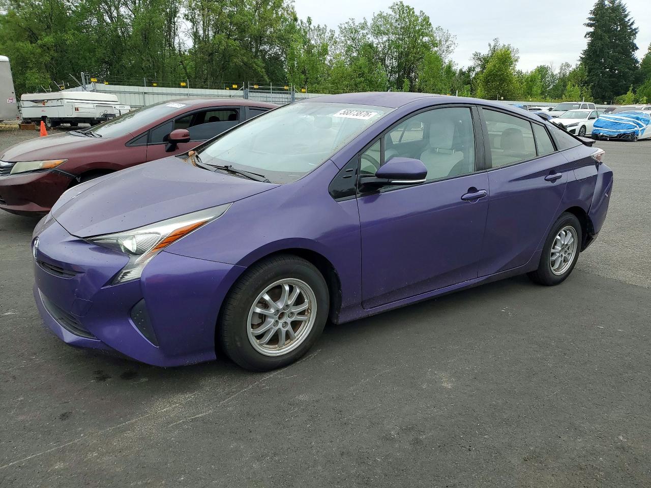 2016 Toyota Prius Four Purple vin: JTDKARFU3G3512042
