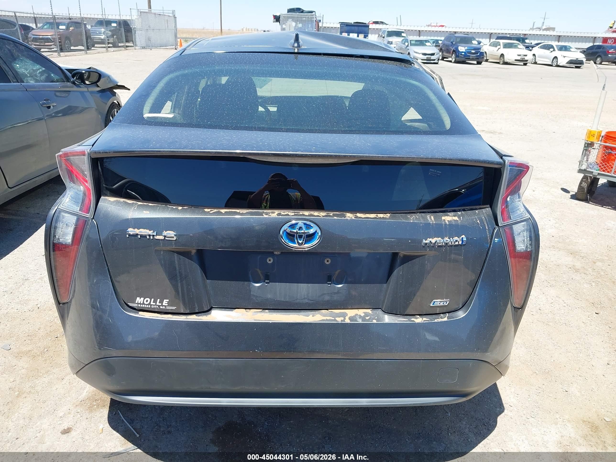 2017 Toyota Prius Two Eco Серый vin: JTDKARFU3H3039762
