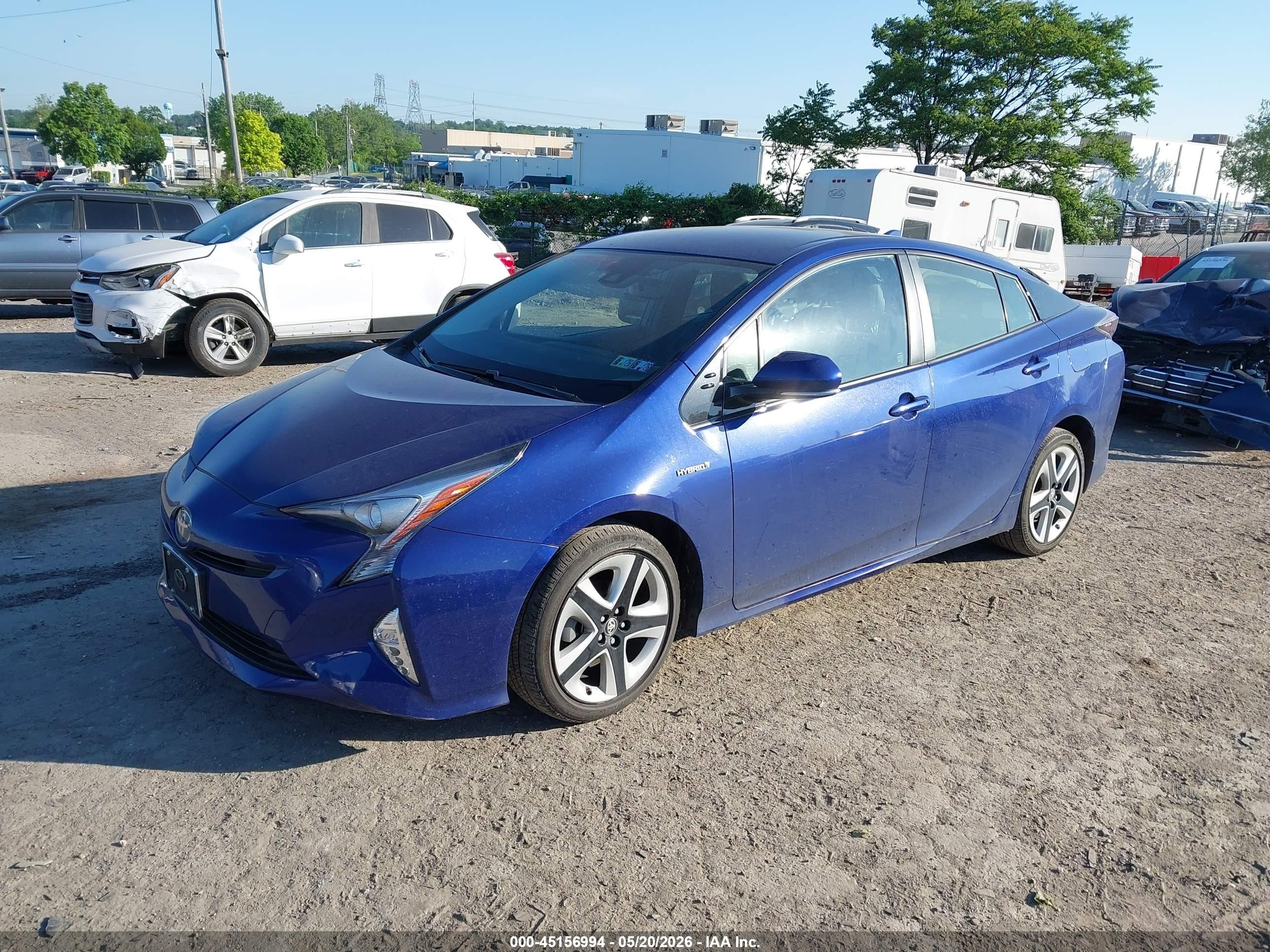 2017 Toyota Prius Four Touring Dark Blue vin: JTDKARFU4H3529949
