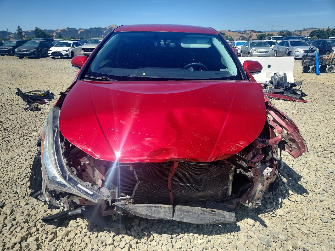 2016 Toyota Prius Two Eco Red vin: JTDKARFU5G3525035