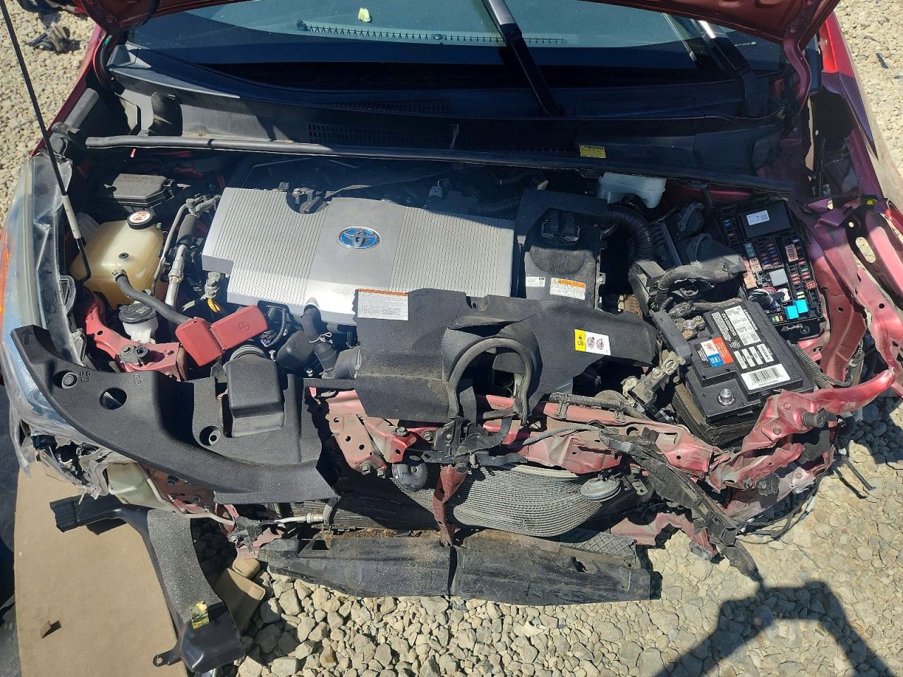 2016 Toyota Prius Two Eco Red vin: JTDKARFU5G3525035