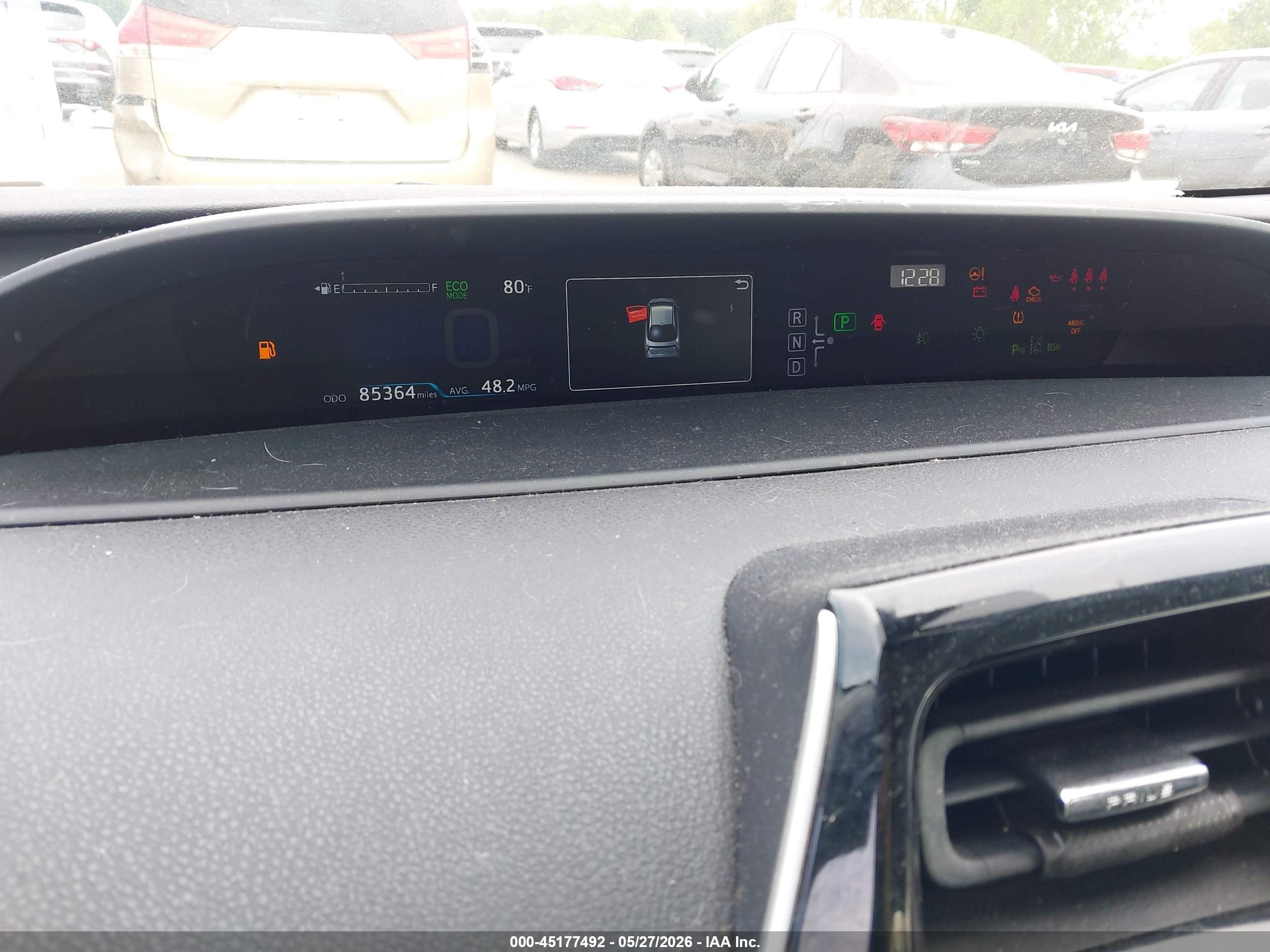 2017 Toyota Prius Four Touring Red vin: JTDKARFU5H3540541