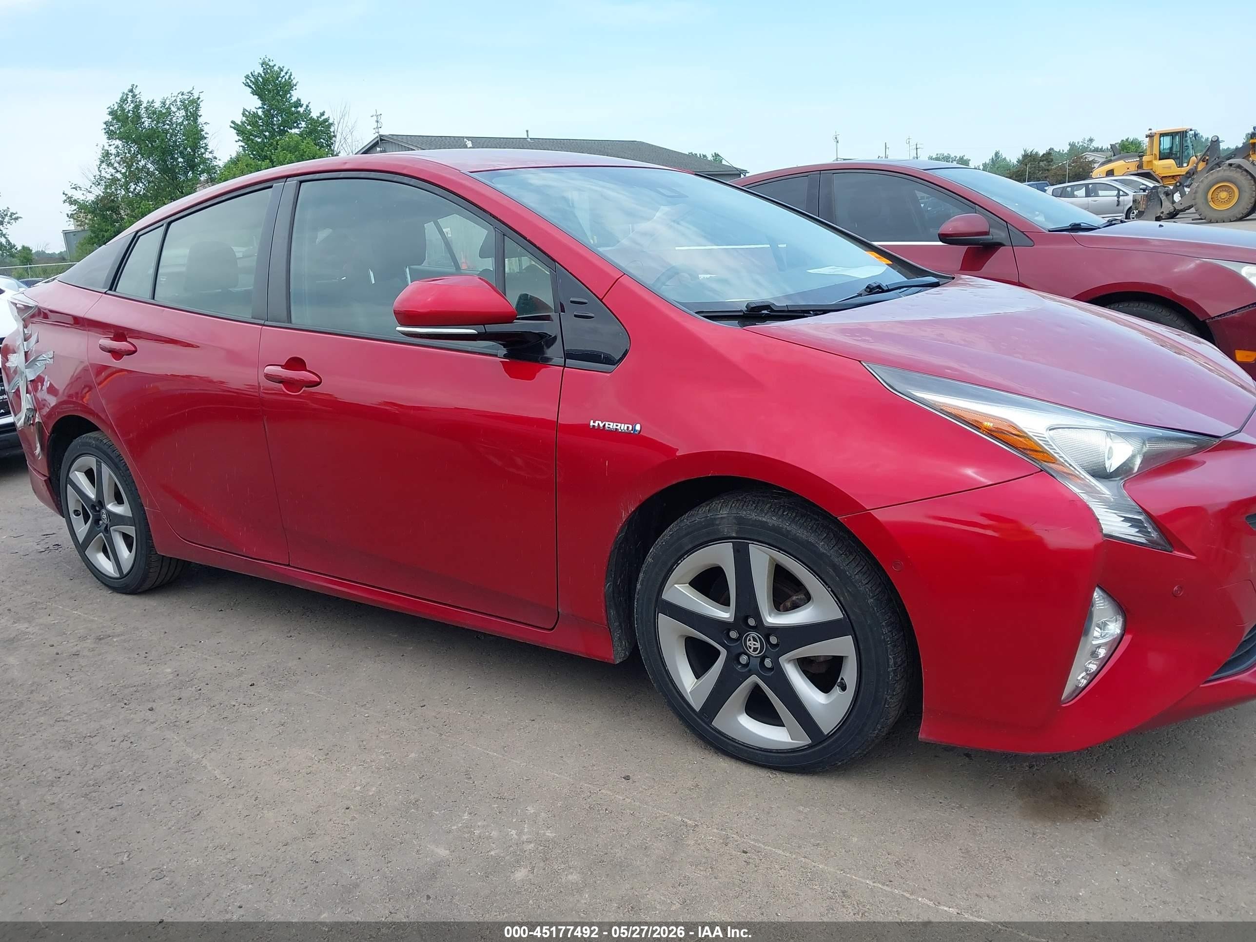 2017 Toyota Prius Four Touring Red vin: JTDKARFU5H3540541