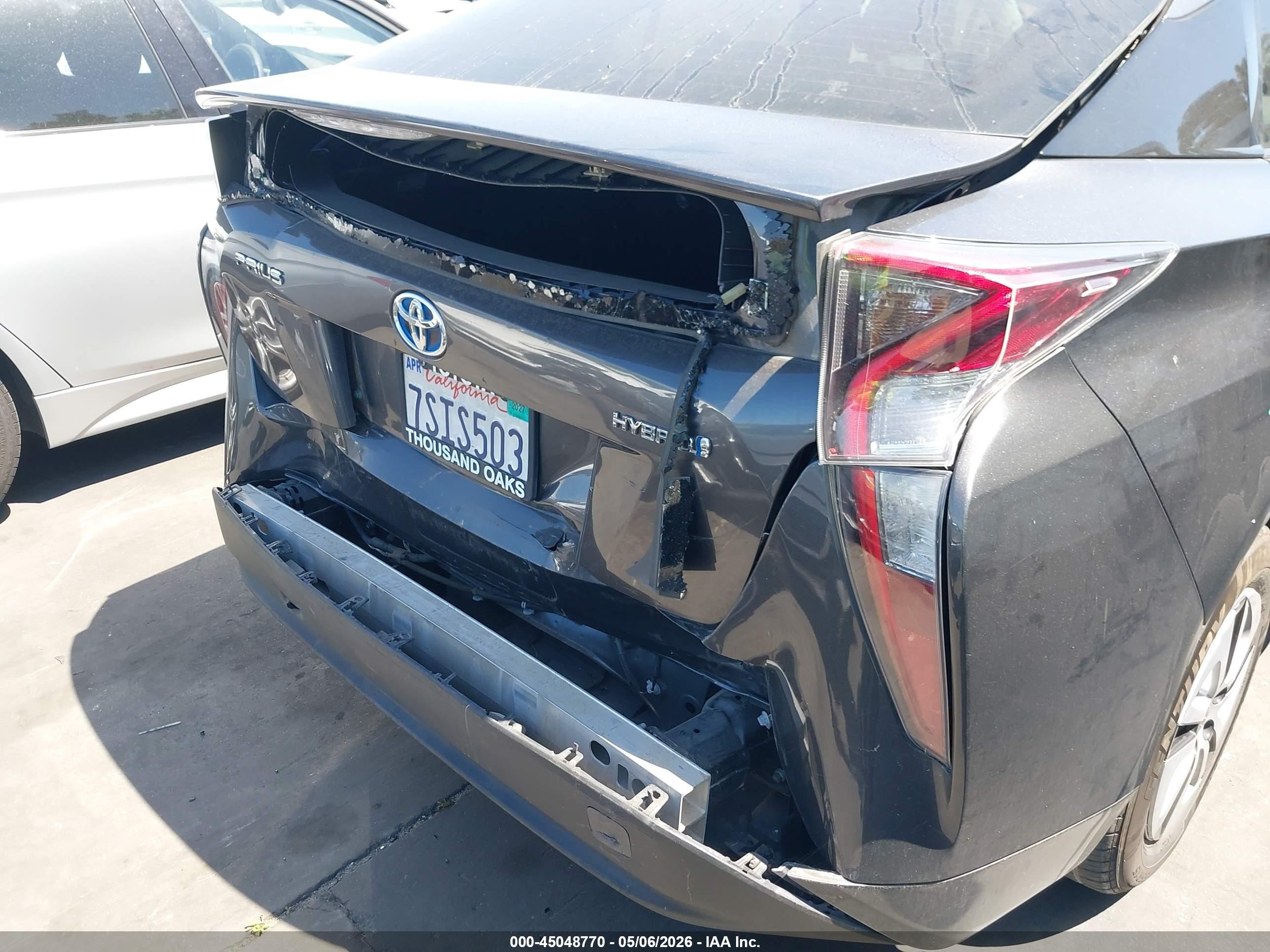 2016 Toyota Prius Two Eco Серый vin: JTDKARFU6G3005359