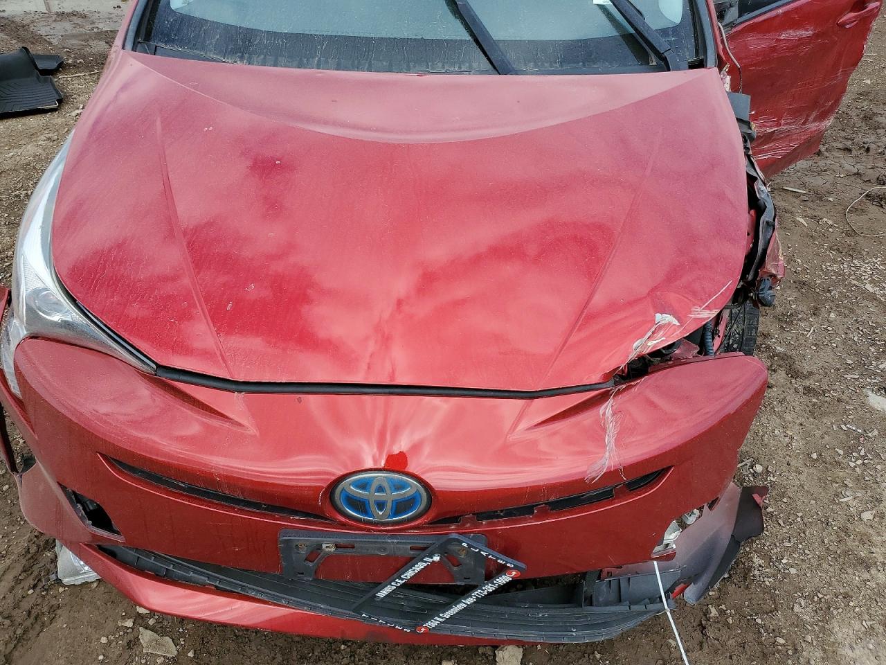 2016 Toyota Prius Four Touring Red vin: JTDKARFU7G3522797