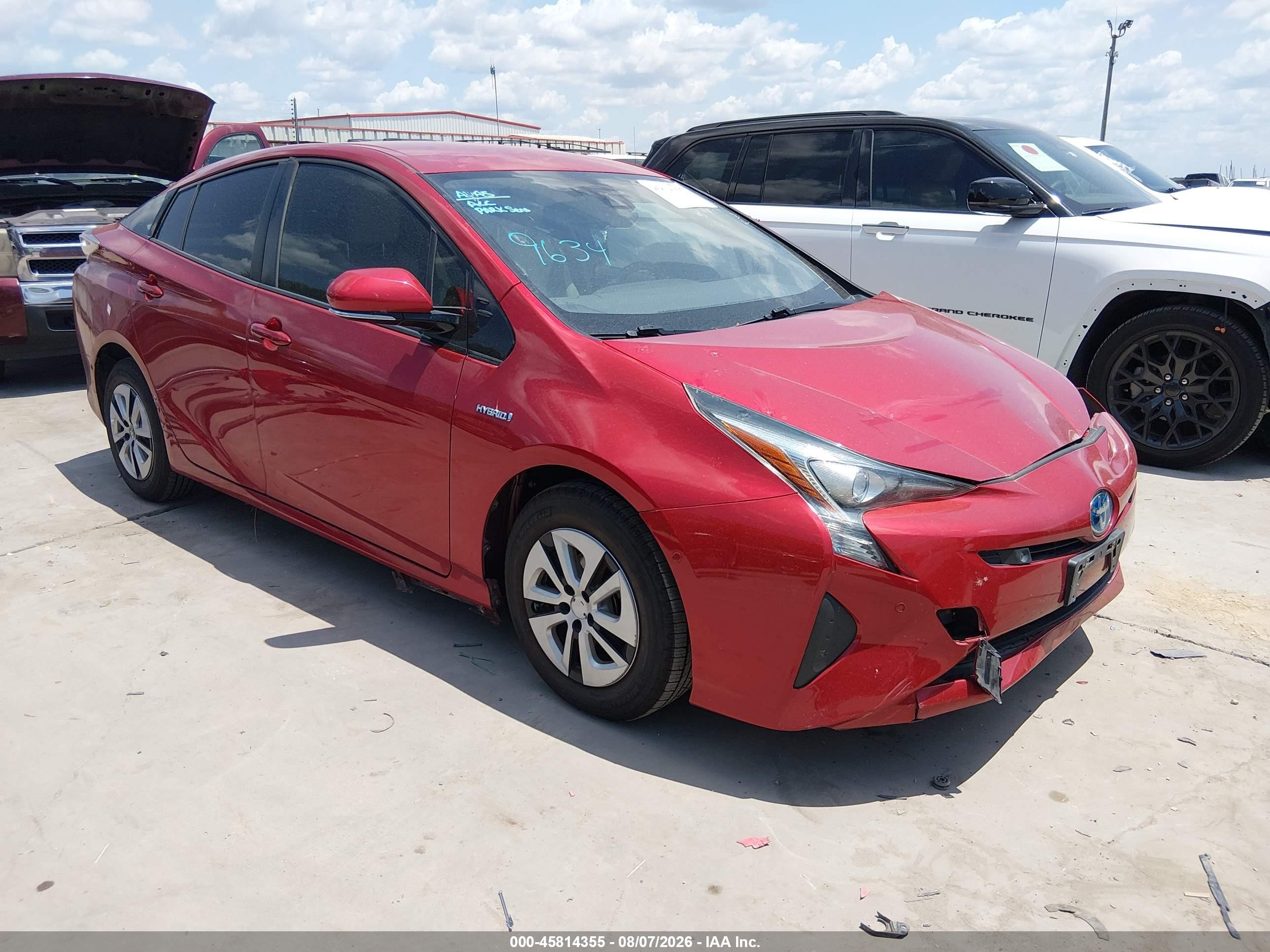 2017 Toyota Prius Four Red vin: JTDKARFU7H3539634