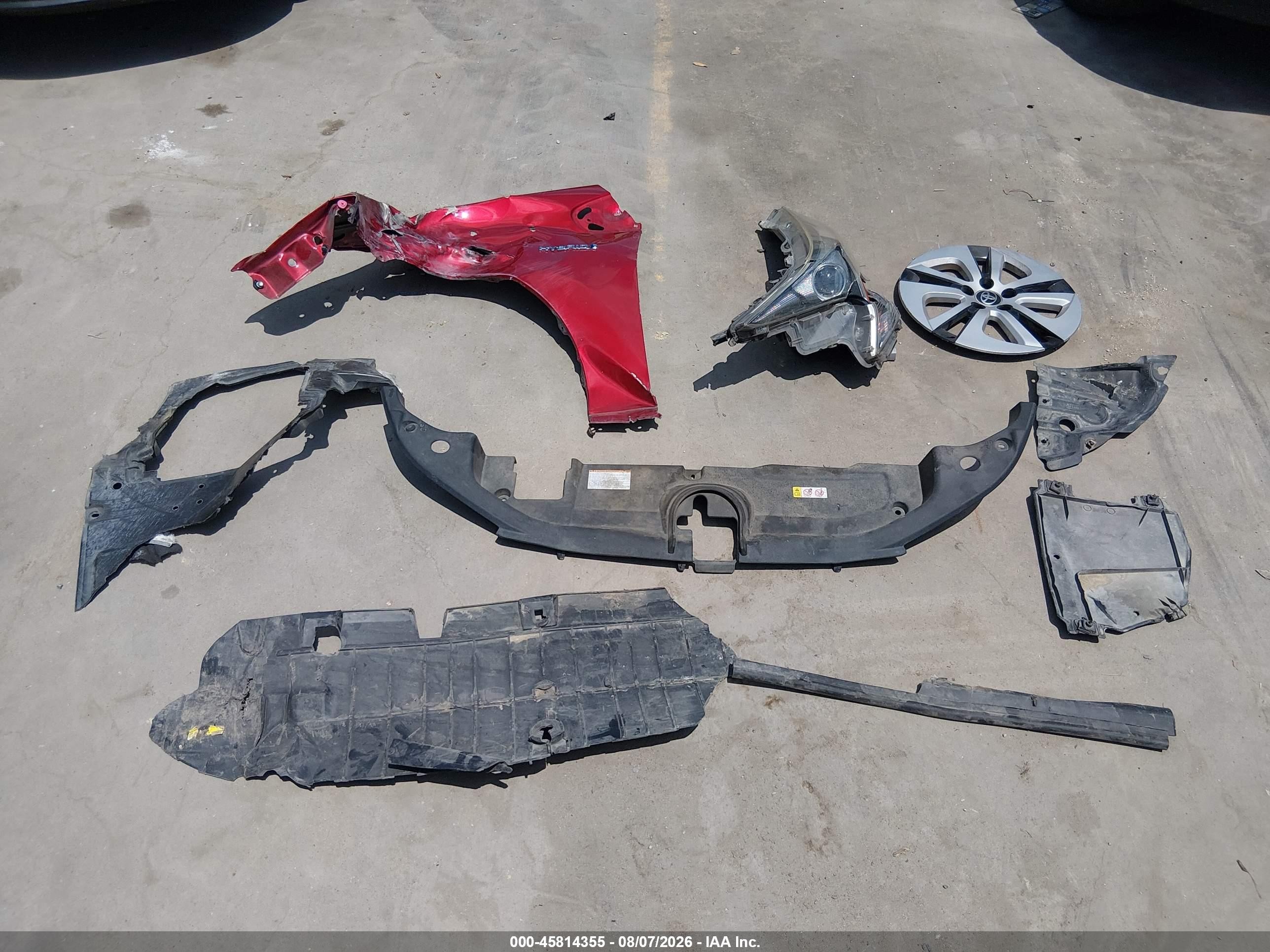 2017 Toyota Prius Four Red vin: JTDKARFU7H3539634