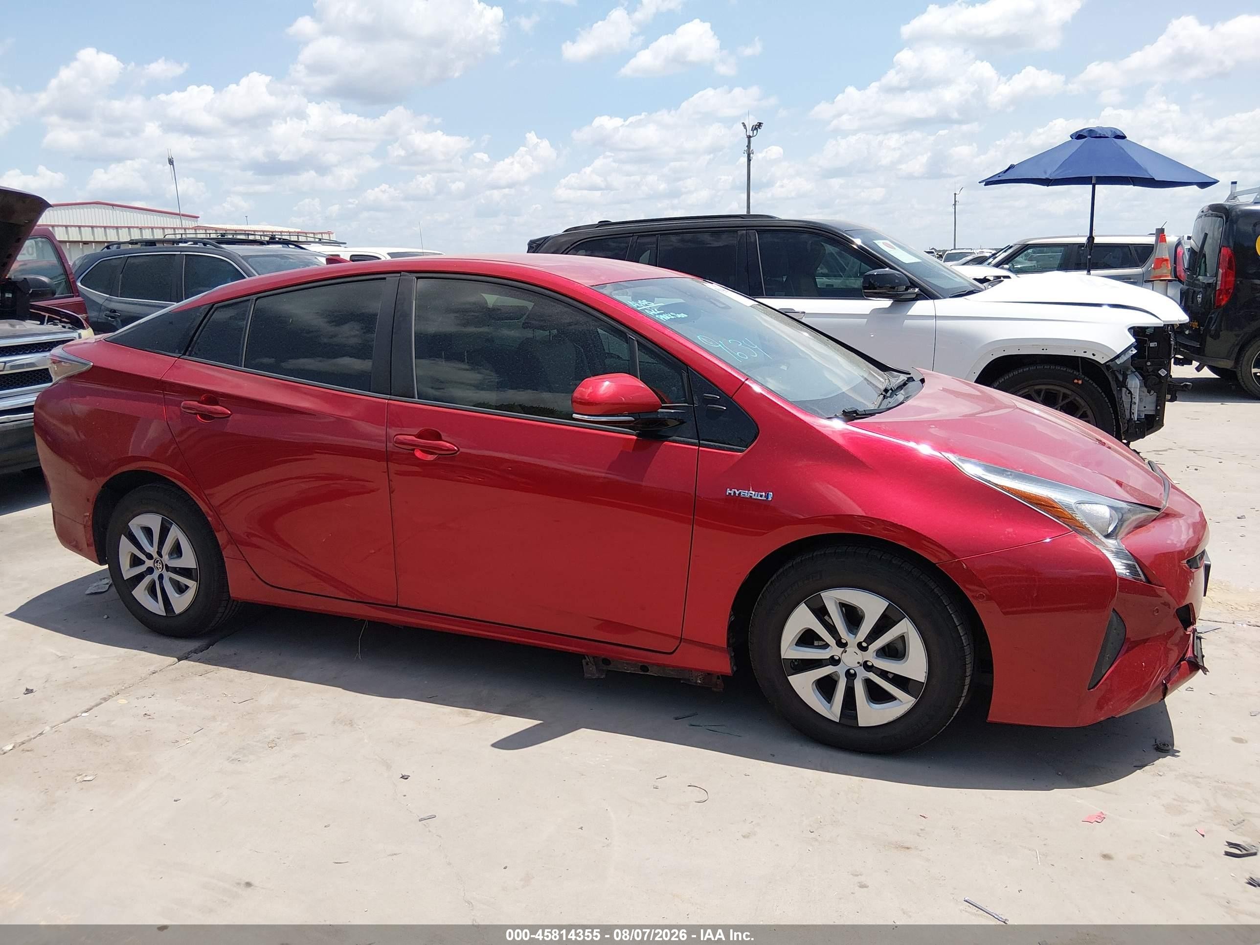 2017 Toyota Prius Four Red vin: JTDKARFU7H3539634