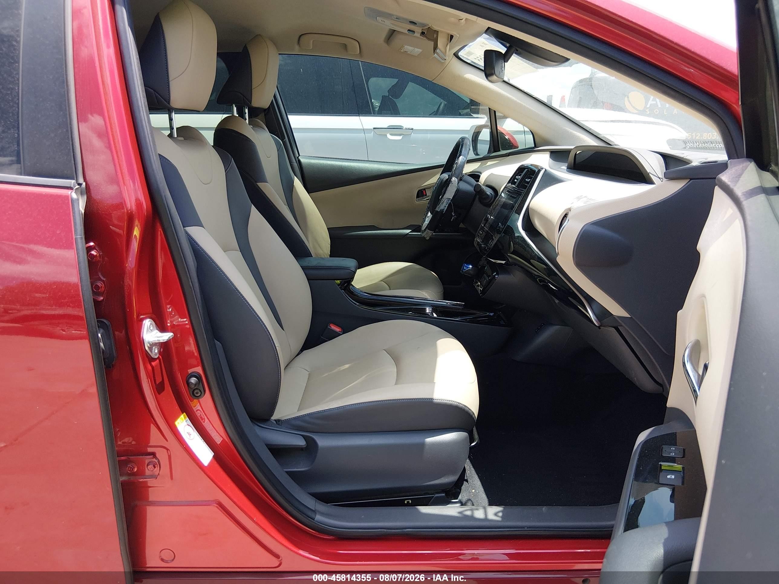 2017 Toyota Prius Four Red vin: JTDKARFU7H3539634