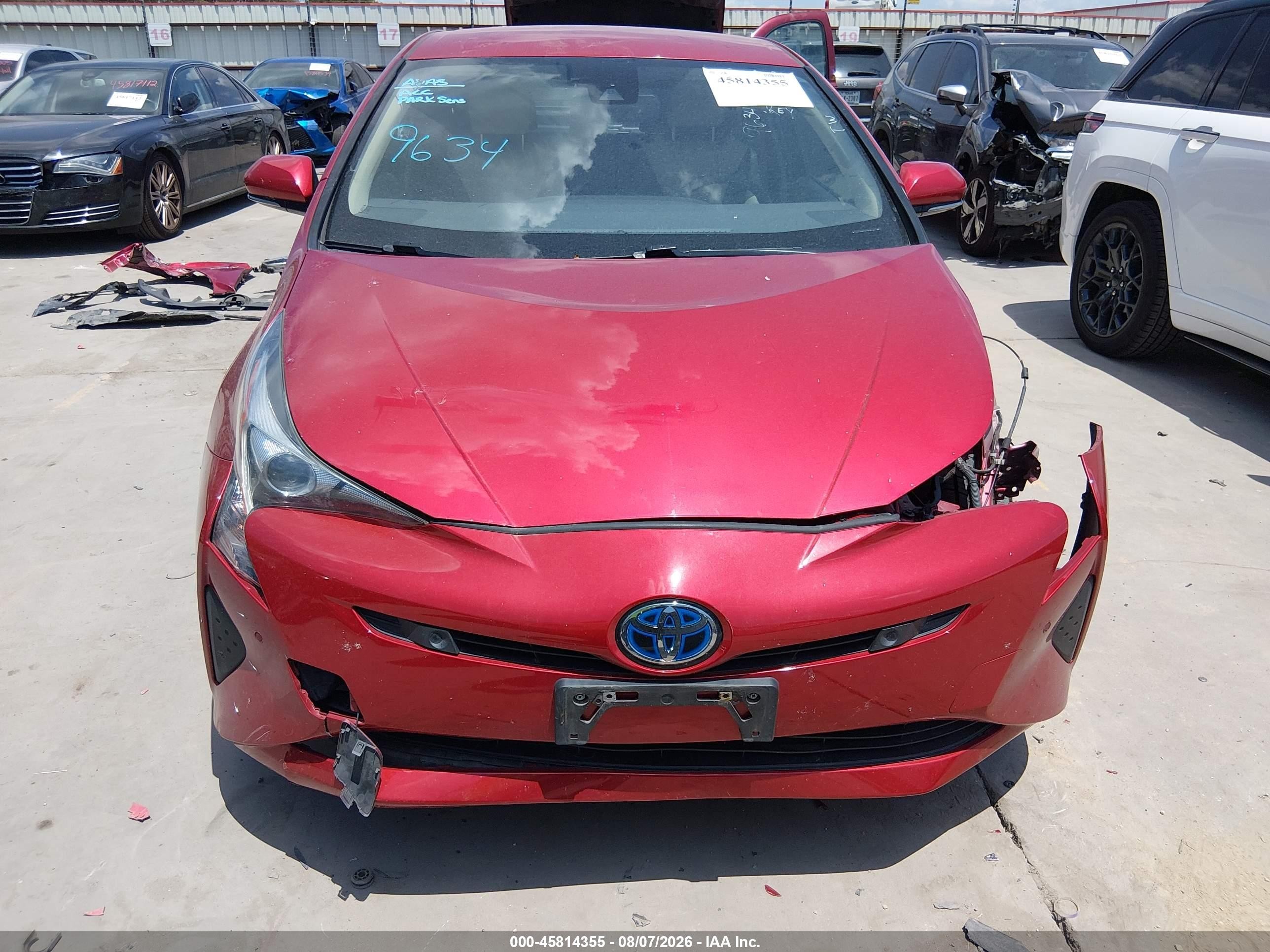 2017 Toyota Prius Four Red vin: JTDKARFU7H3539634