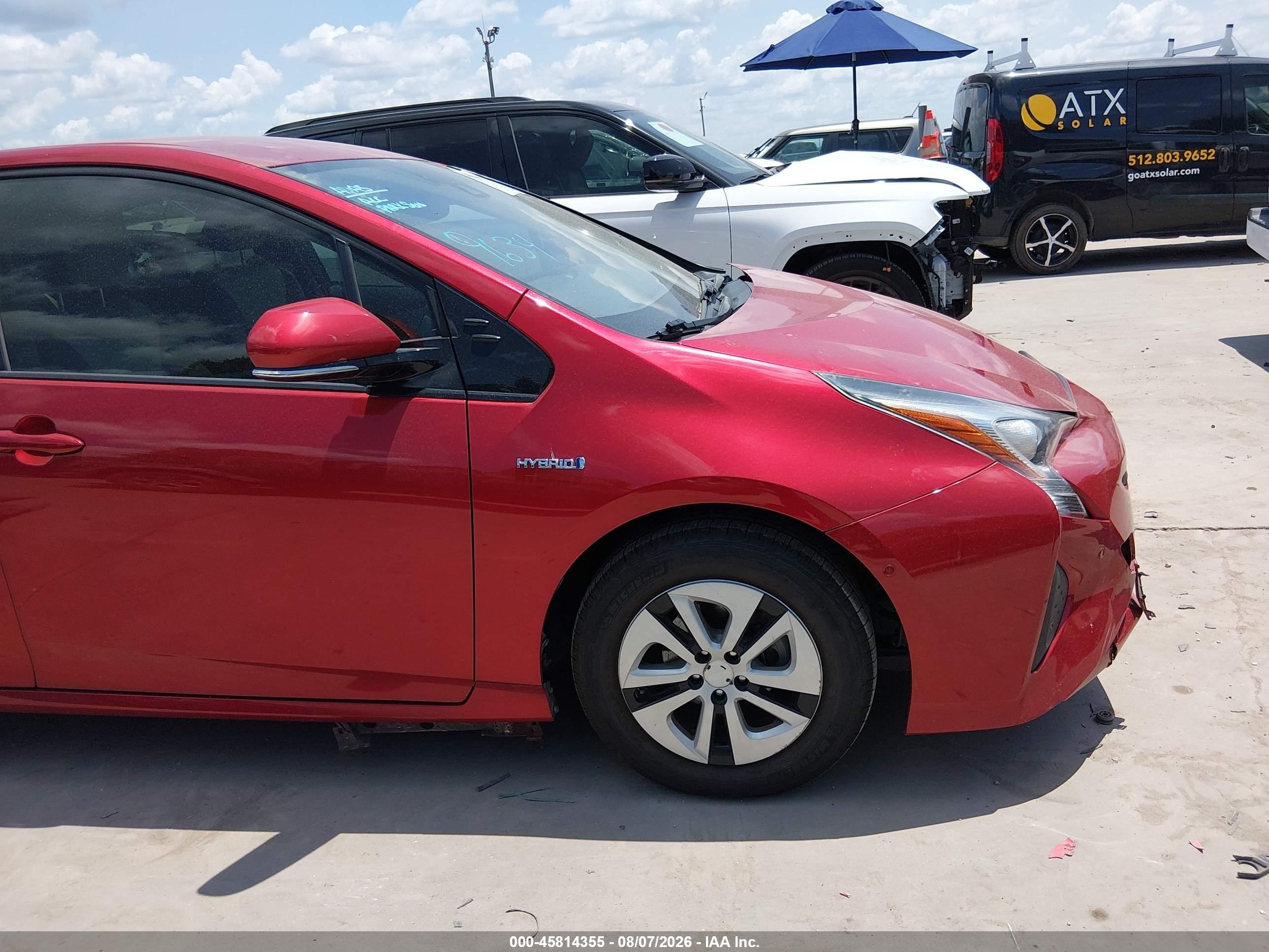 2017 Toyota Prius Four Red vin: JTDKARFU7H3539634