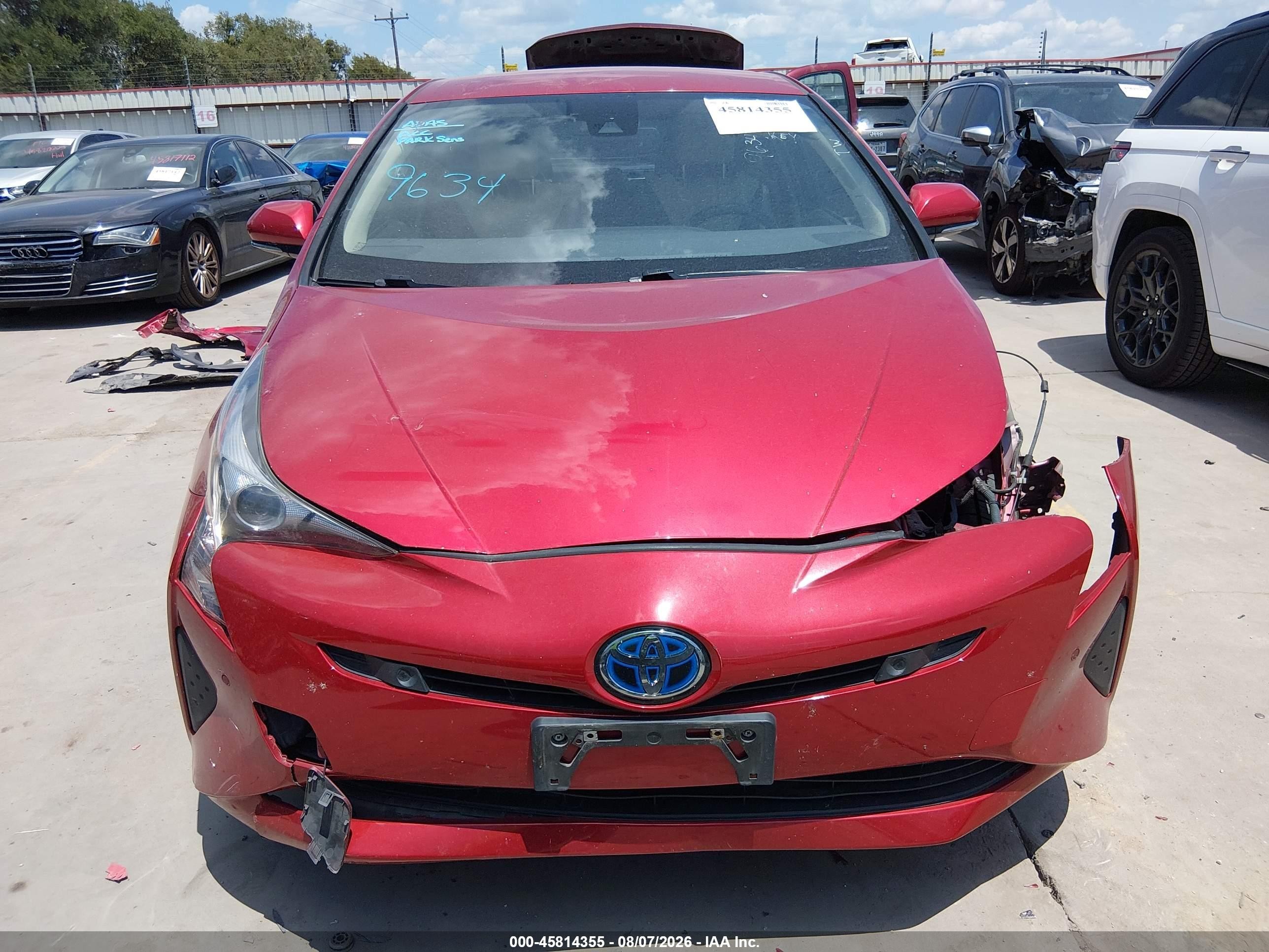 2017 Toyota Prius Four Red vin: JTDKARFU7H3539634