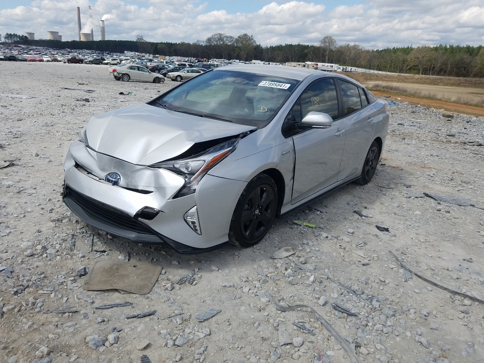 2017 Toyota Prius  Silver vin: JTDKARFU7H3542839