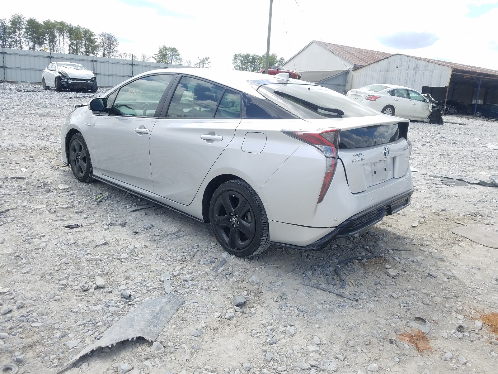 2017 Toyota Prius  Silver vin: JTDKARFU7H3542839
