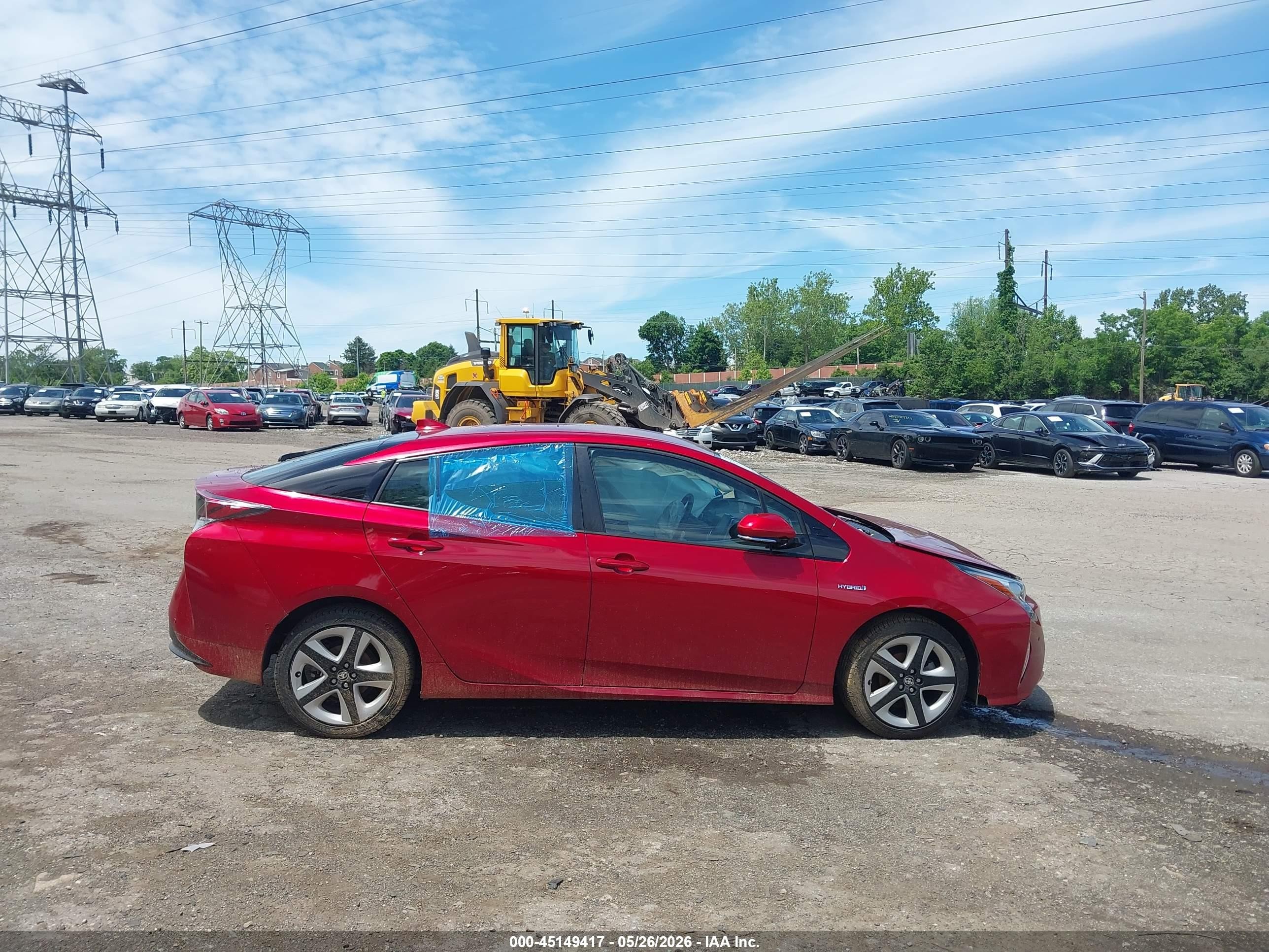2018 Toyota Prius Four Touring Red vin: JTDKARFU7J3553085
