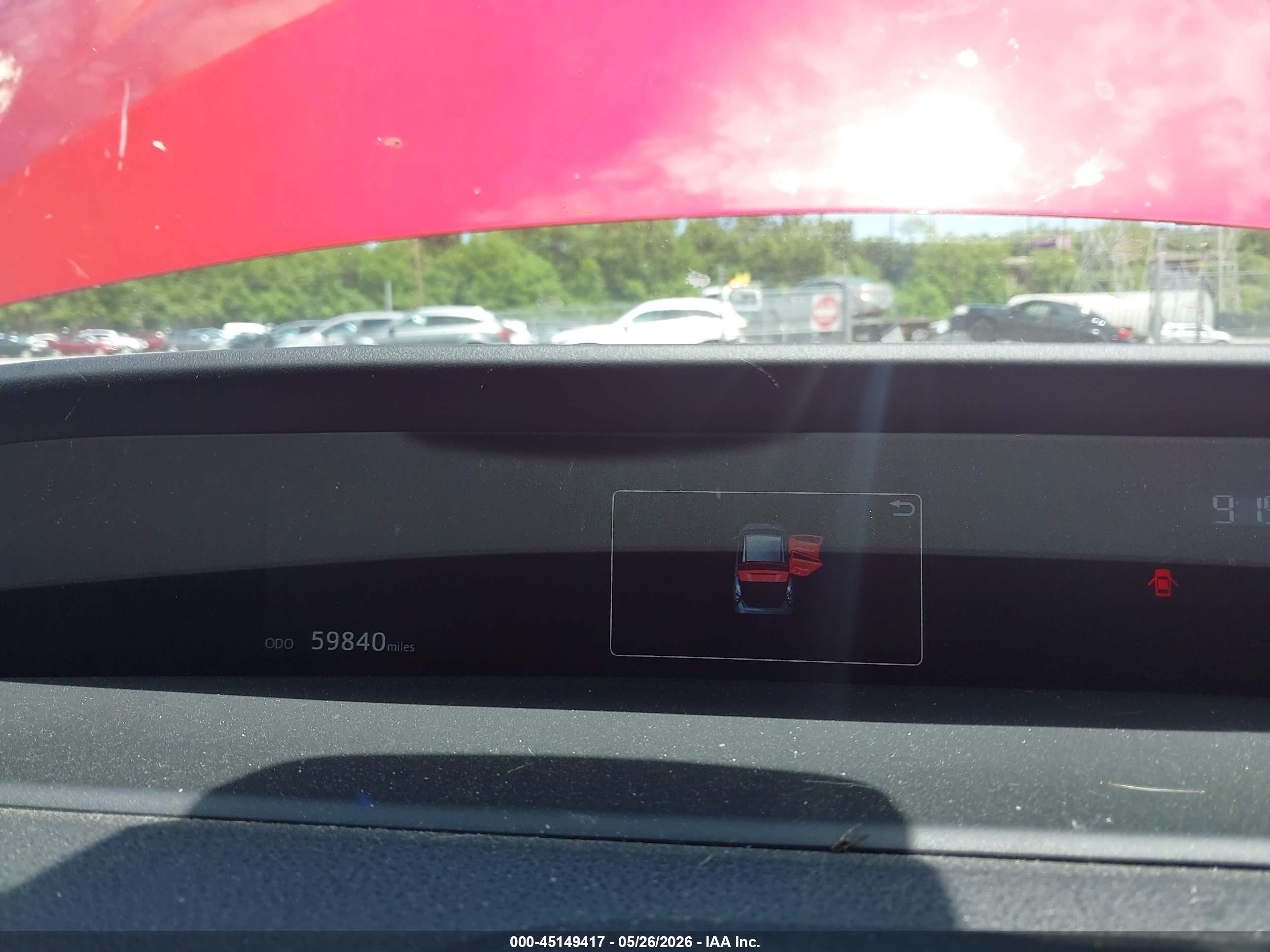 2018 Toyota Prius Four Touring Red vin: JTDKARFU7J3553085