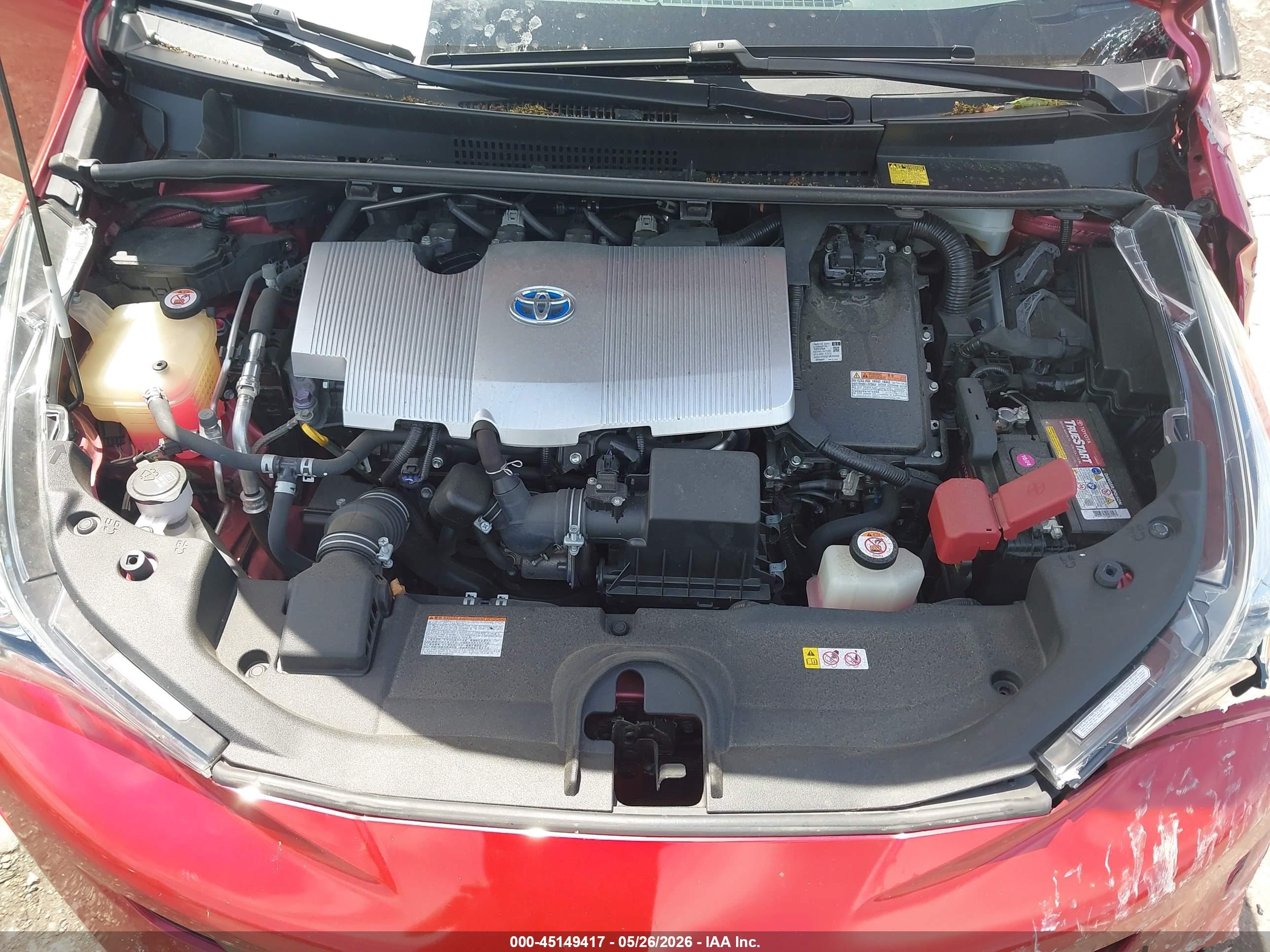 2018 Toyota Prius Four Touring Red vin: JTDKARFU7J3553085