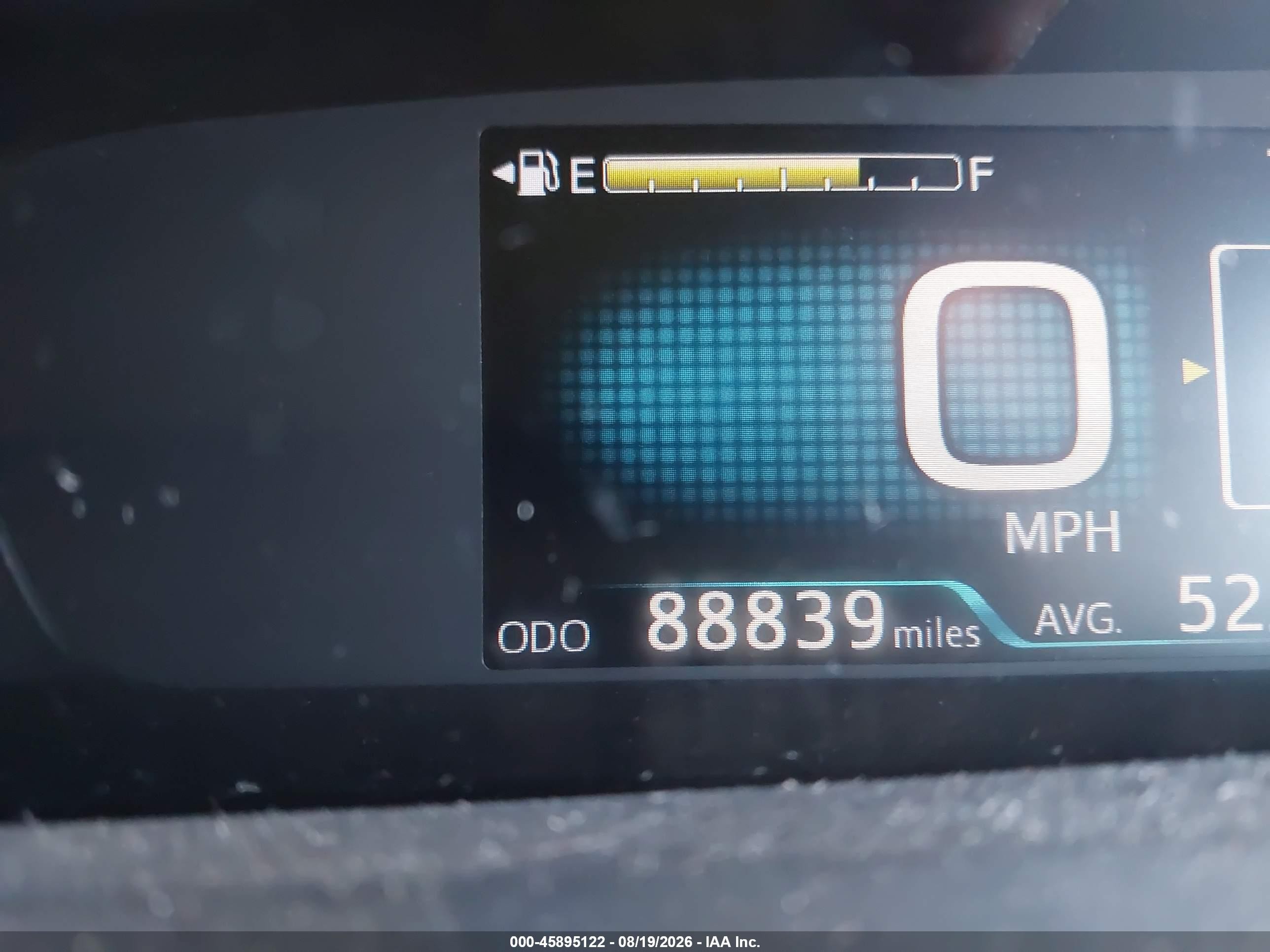 2019 Toyota Prius Le Silver vin: JTDKARFU8K3086390