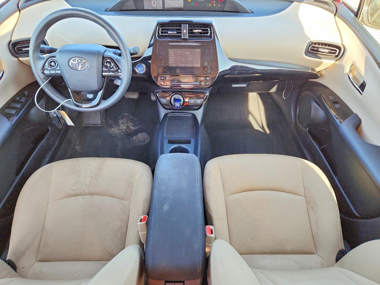 2019 Toyota Prius Le Burgundy vin: JTDKARFU9K3074863