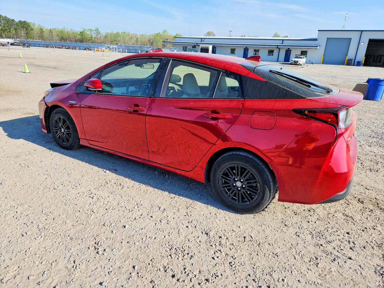 2019 Toyota Prius Le Burgundy vin: JTDKARFU9K3074863