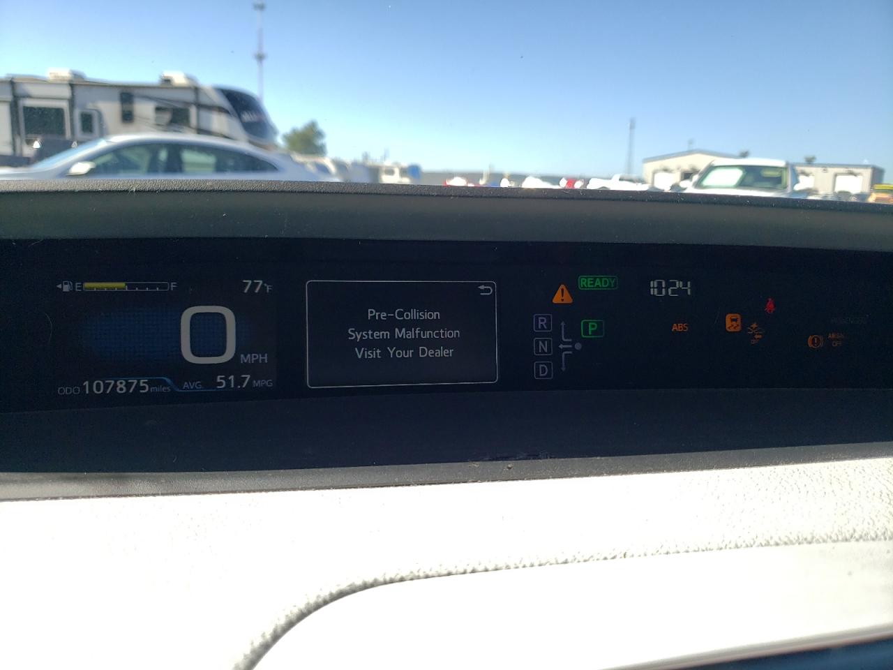 2017 Toyota Prius  White vin: JTDKARFUXH3534718