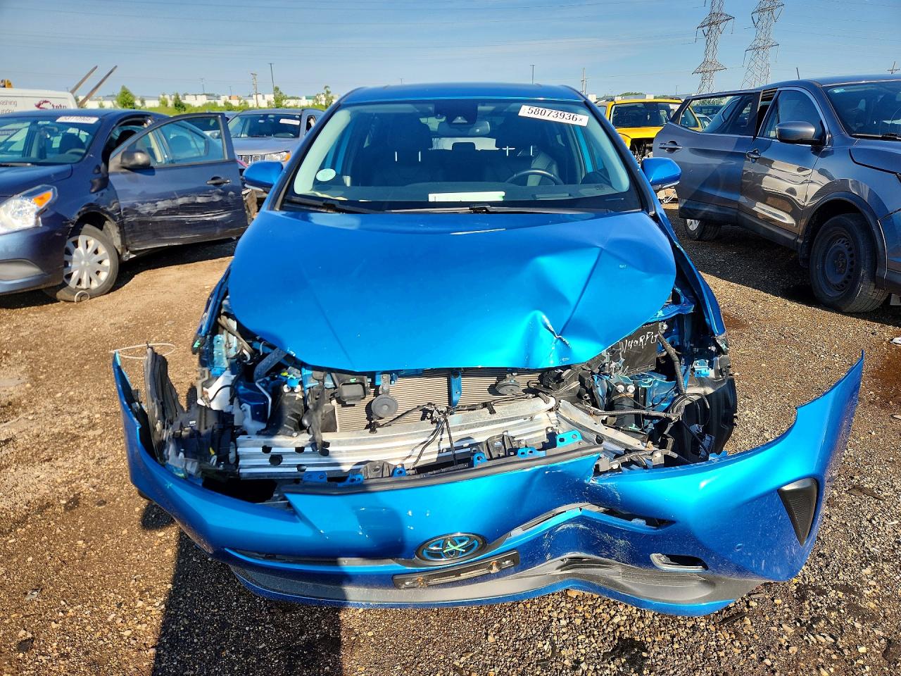 2019 Toyota Prius Limited Blue vin: JTDKARFUXK3069008