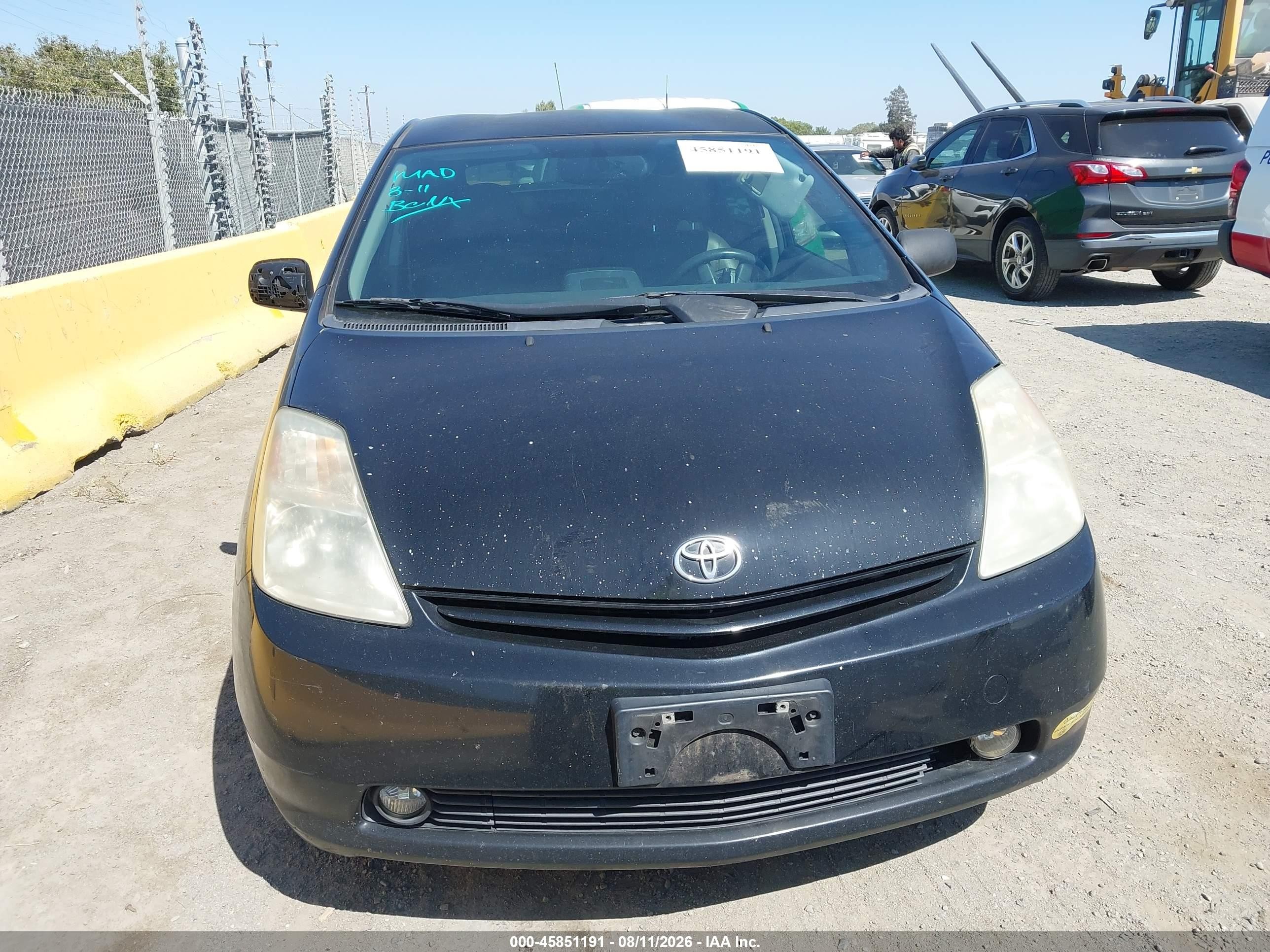 2005 Toyota Prius   Black vin: JTDKB20U053028162