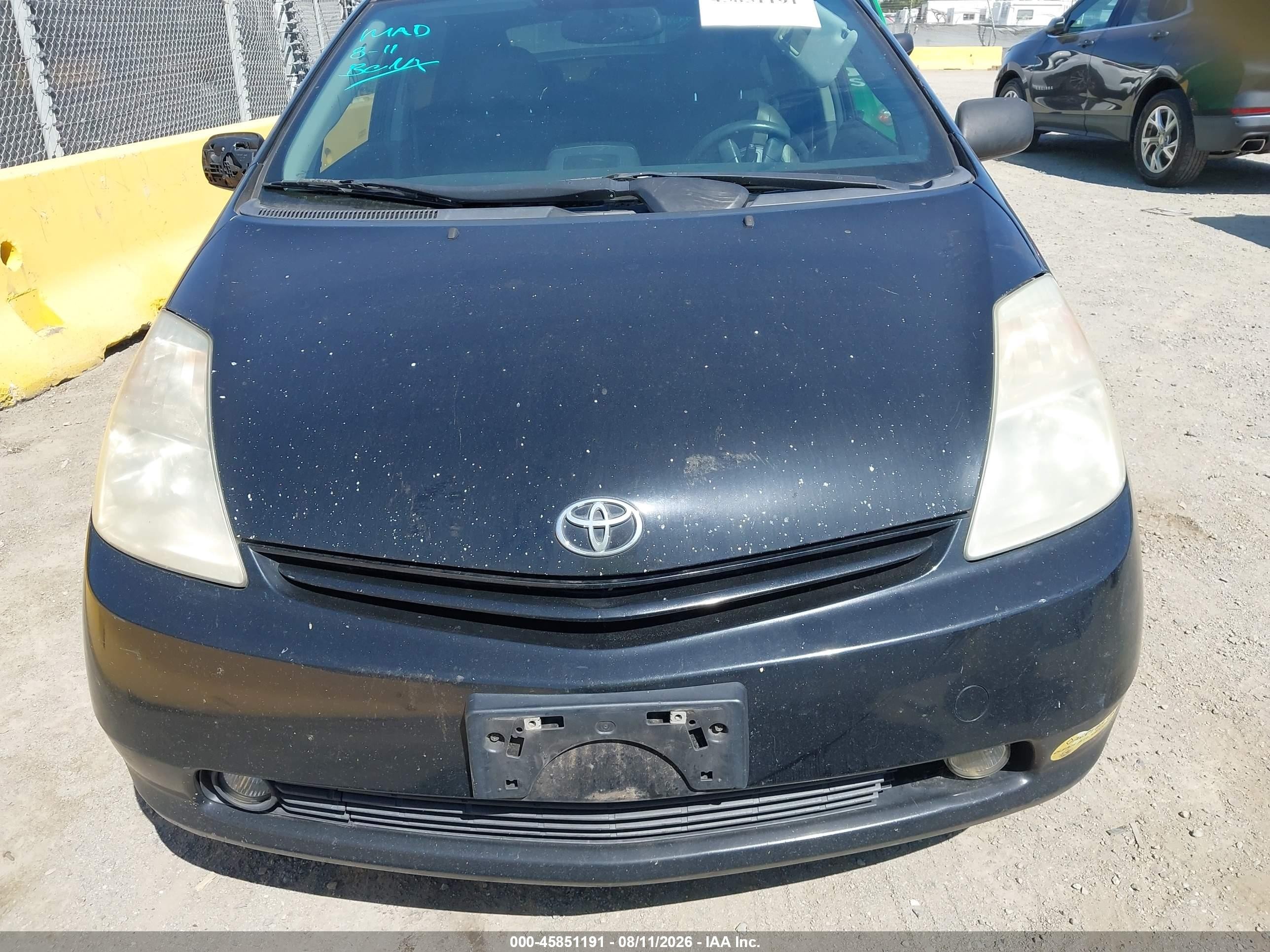 2005 Toyota Prius   Black vin: JTDKB20U053028162