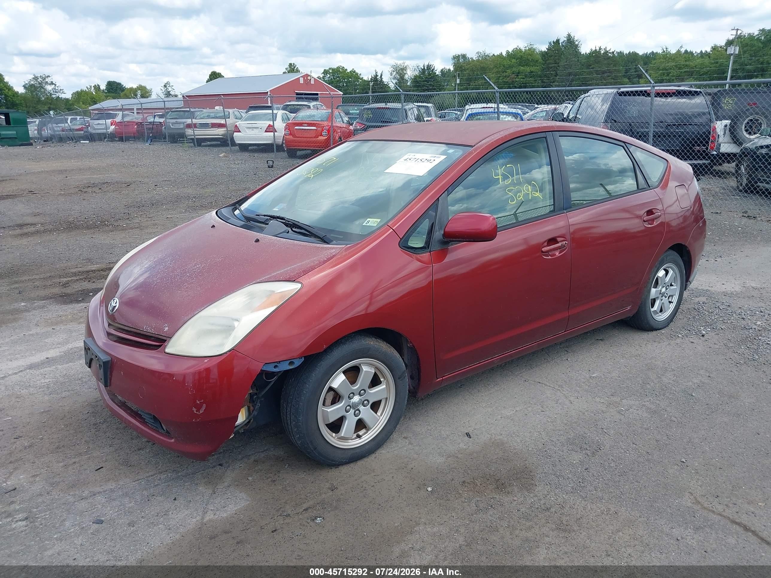 2005 Toyota Prius   Red vin: JTDKB20U053090774