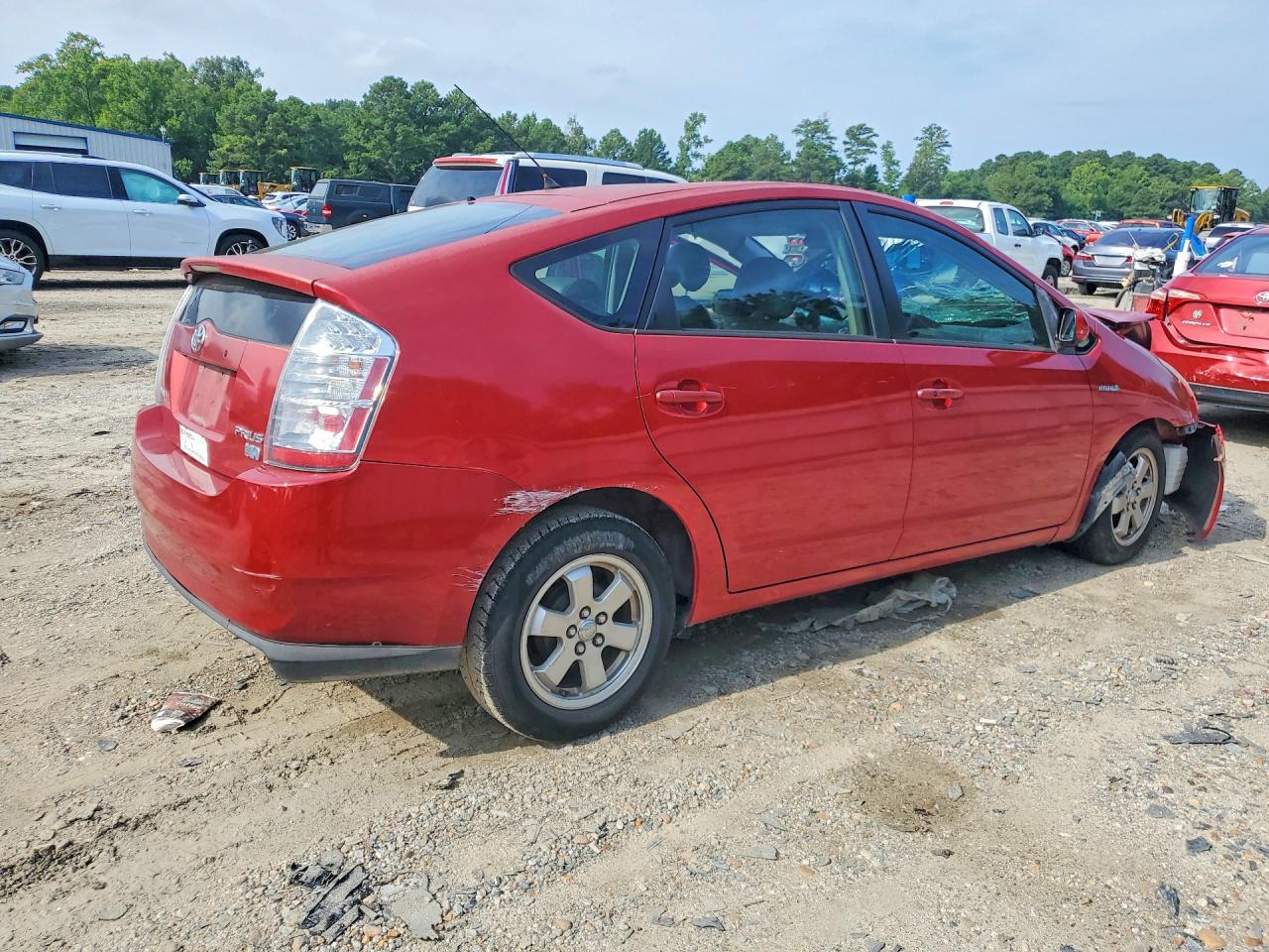 2006 Toyota Prius Base Red vin: JTDKB20U063147489