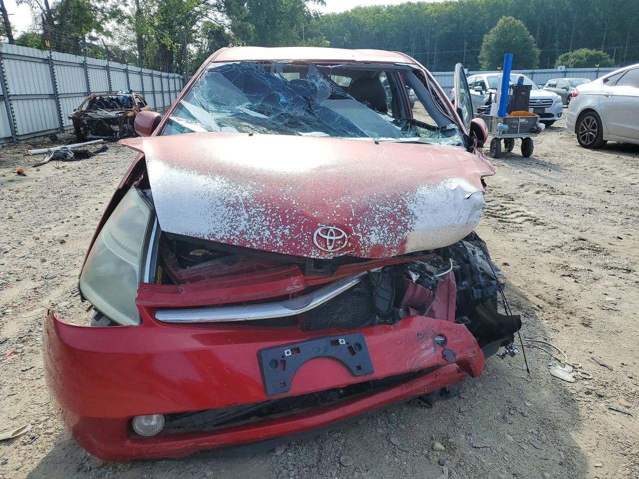 2006 Toyota Prius Base Red vin: JTDKB20U063147489