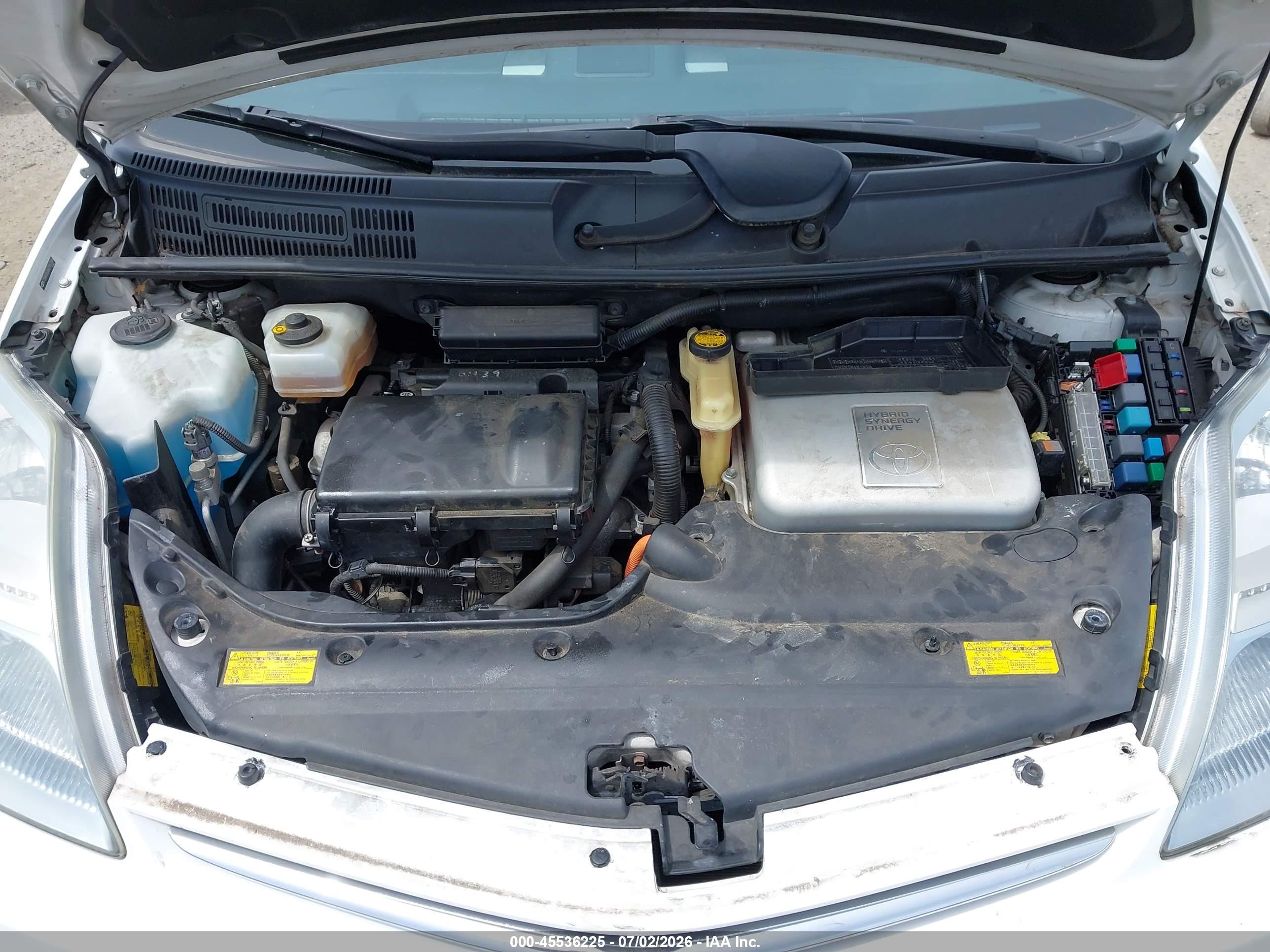 2006 Toyota Prius   White vin: JTDKB20U063167399