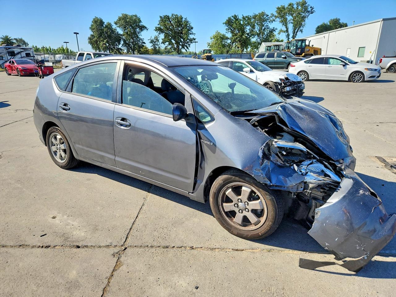 2006 Toyota Prius Base Gray vin: JTDKB20U063189449