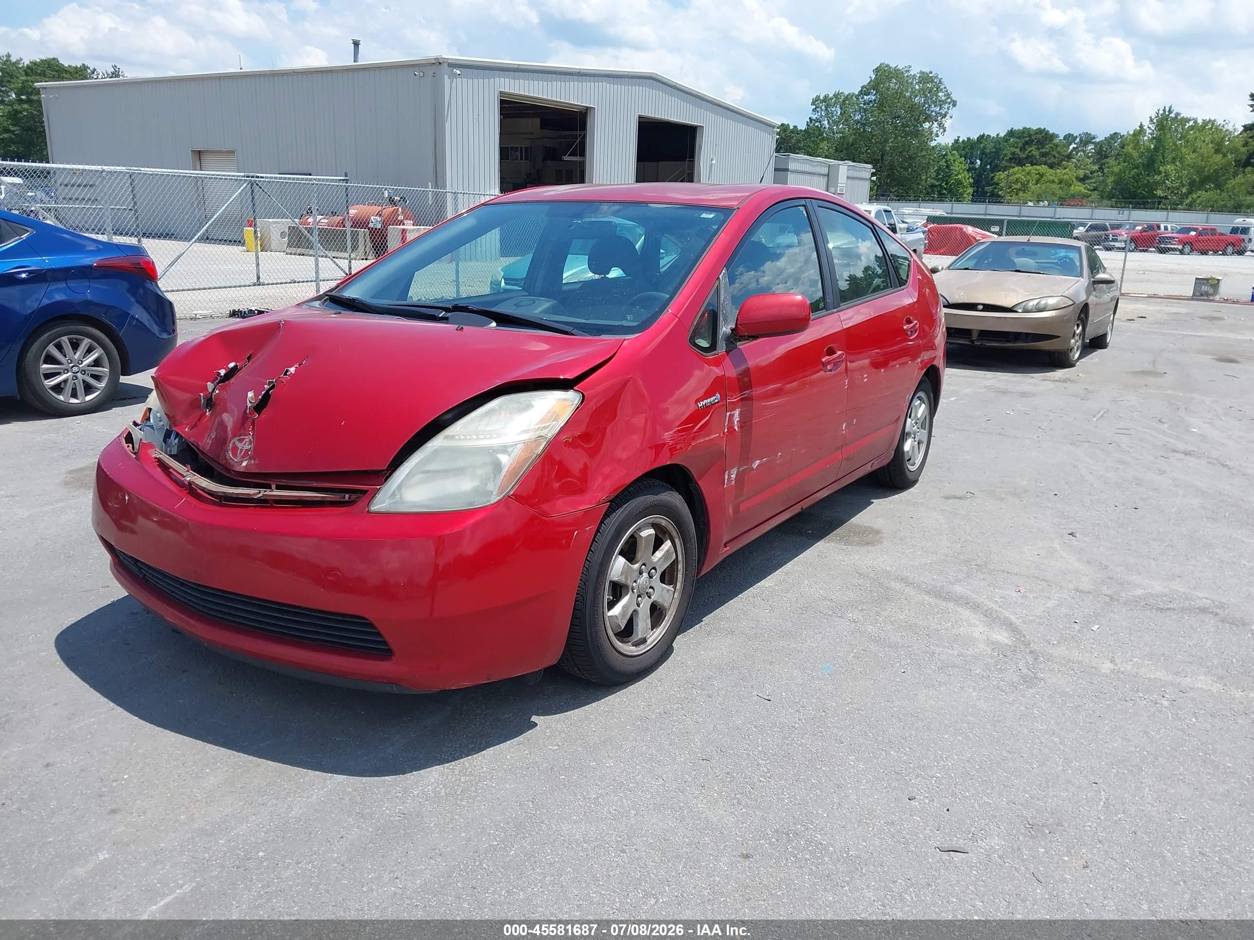 2006 Toyota Prius   Red vin: JTDKB20U067067425
