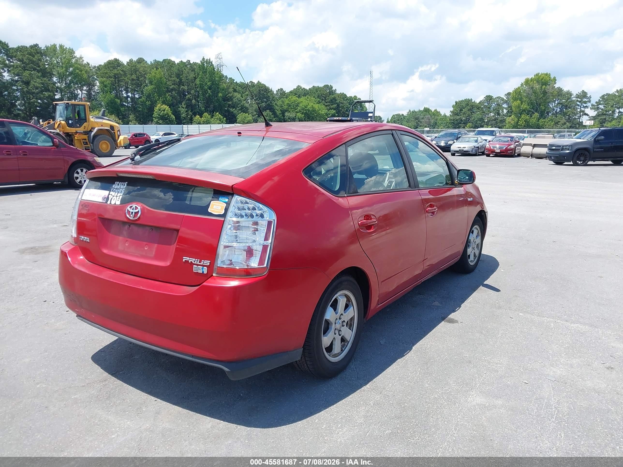 2006 Toyota Prius   Red vin: JTDKB20U067067425