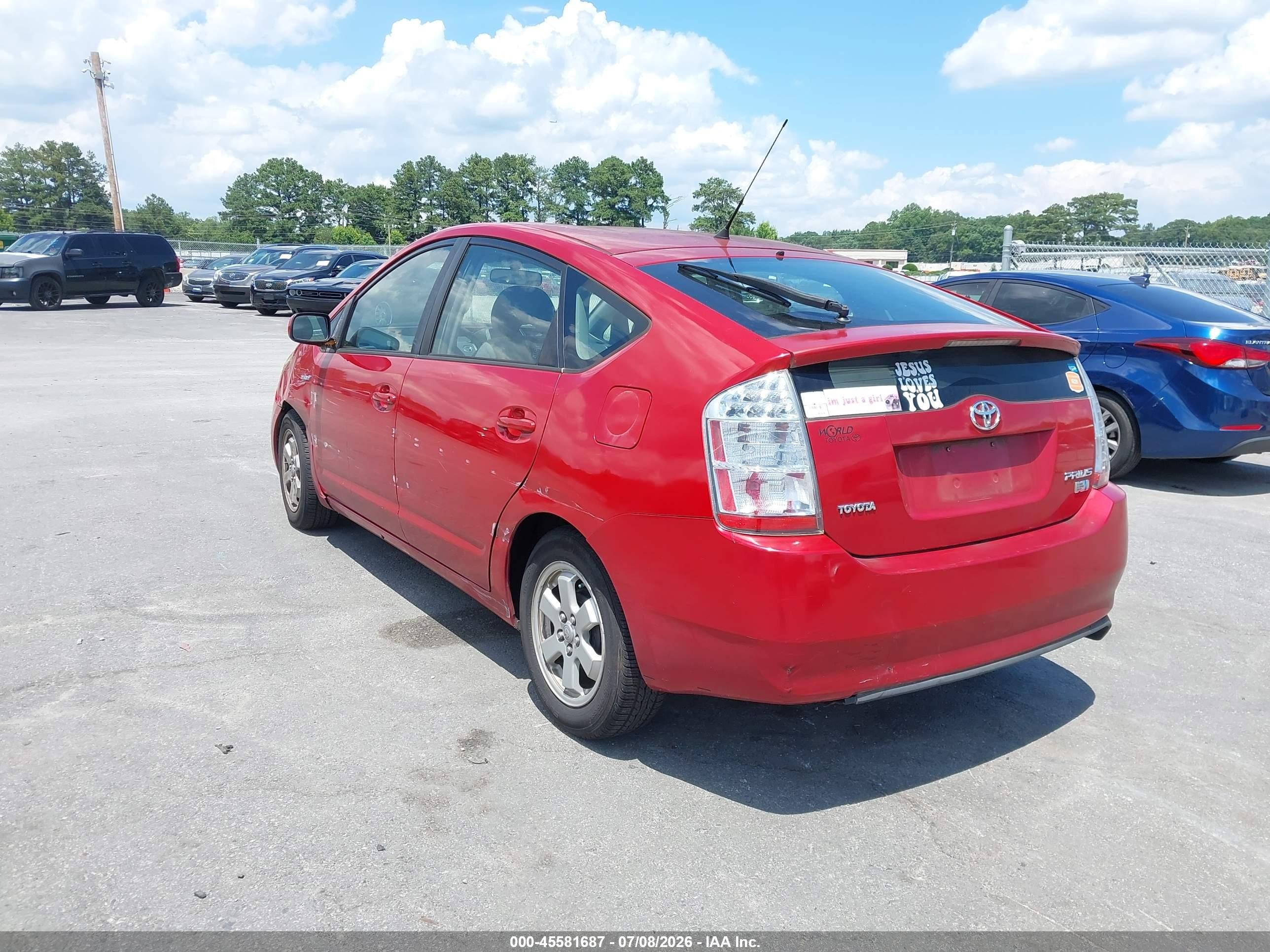 2006 Toyota Prius   Red vin: JTDKB20U067067425