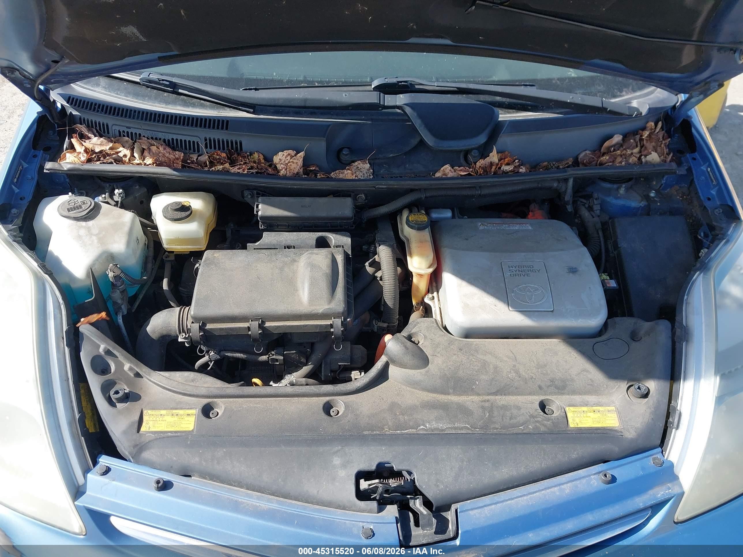 2006 Toyota Prius   Blue vin: JTDKB20U067079557