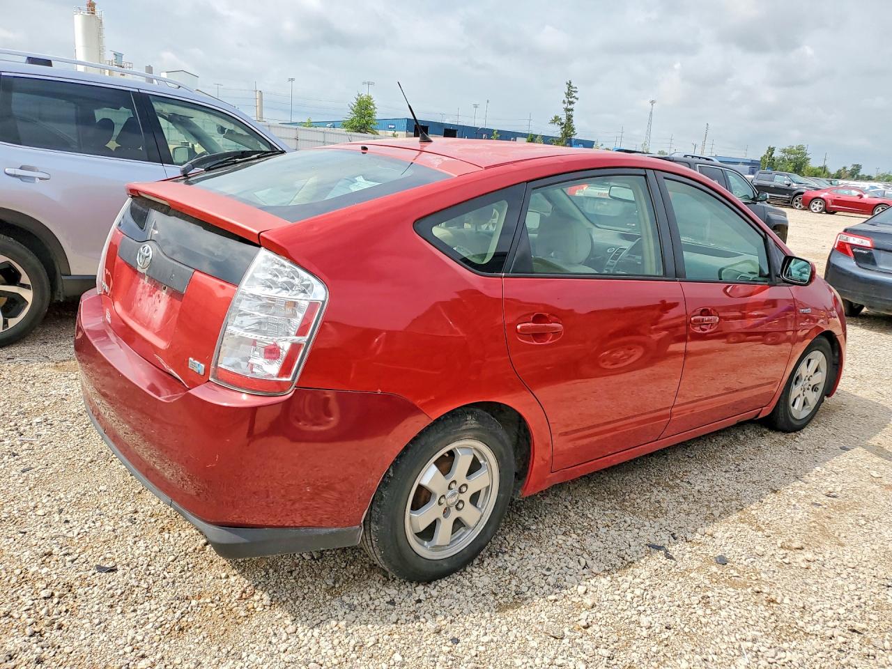 2006 Toyota Prius Base Red vin: JTDKB20U067521558