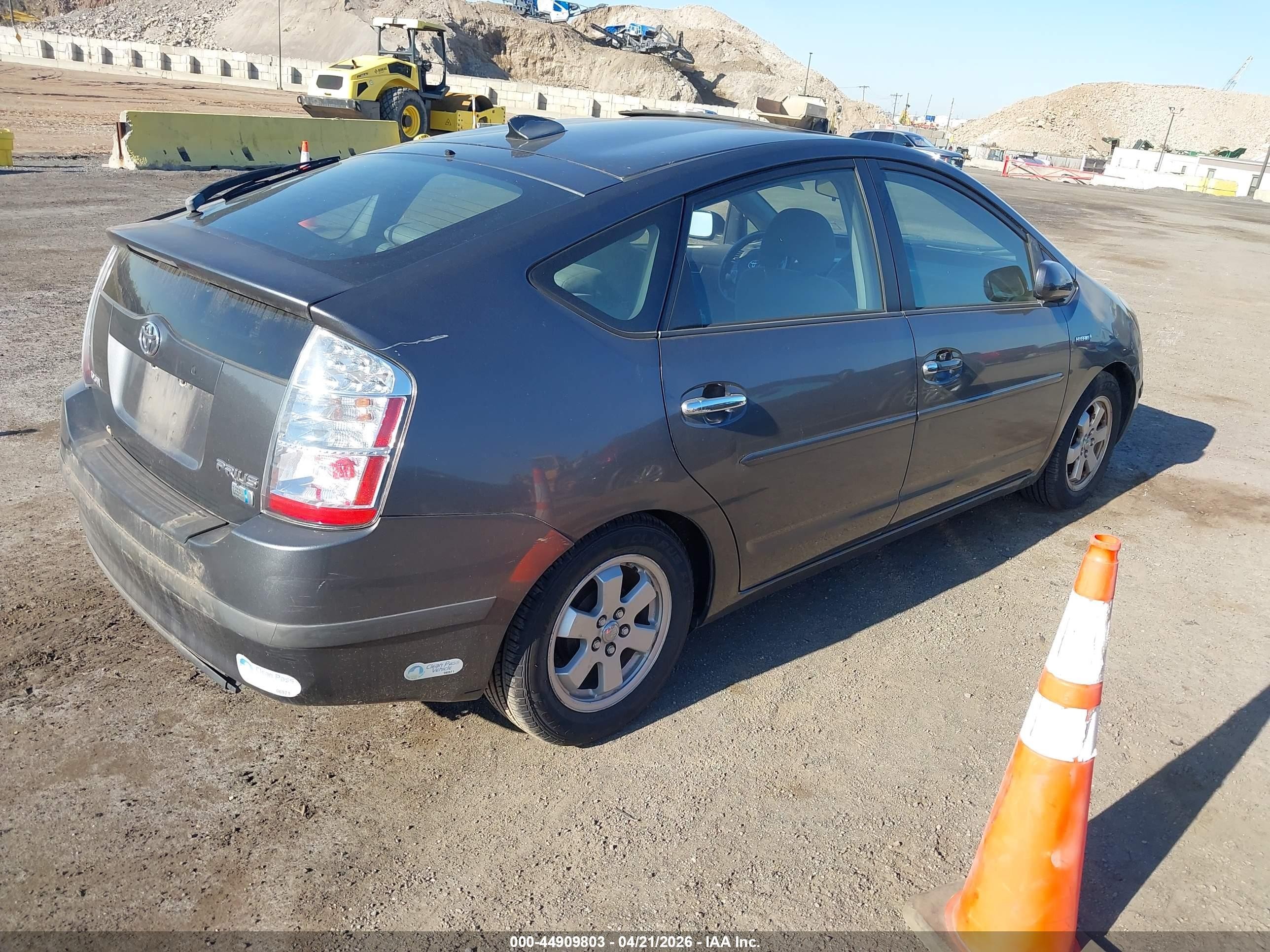 2007 Toyota Prius Gray vin: JTDKB20U073217414