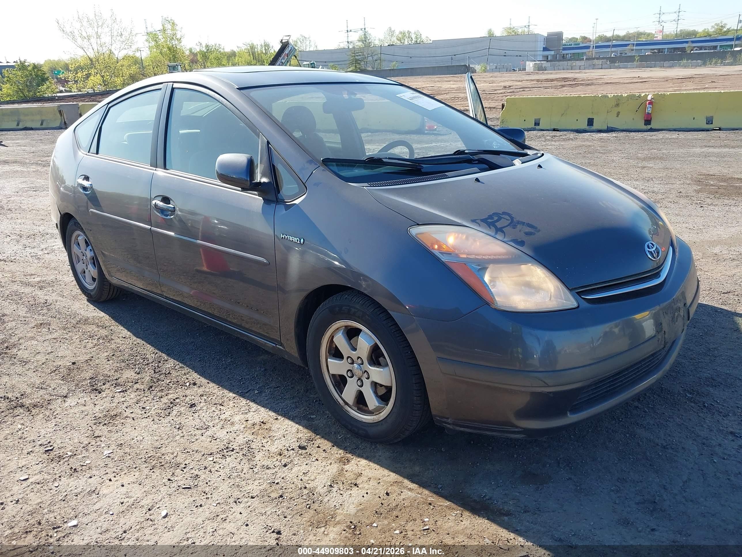 2007 Toyota Prius Gray vin: JTDKB20U073217414