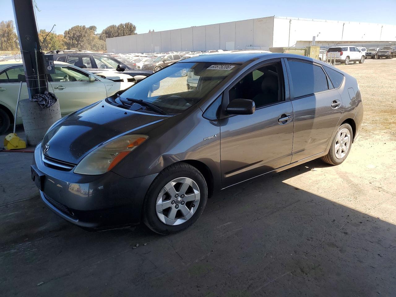 2007 Toyota Prius Base Gray vin: JTDKB20U073225772