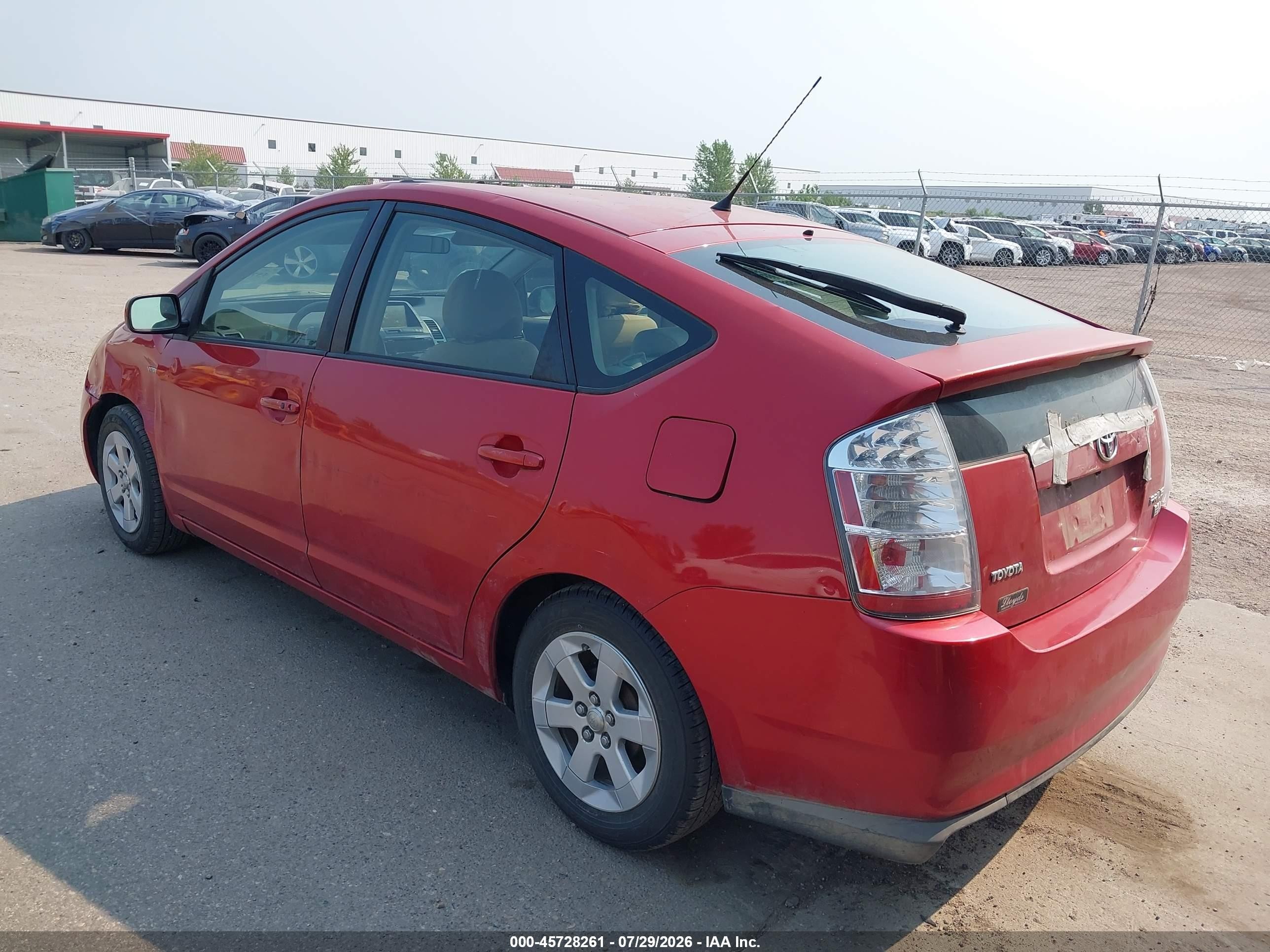 2007 Toyota Prius   Red vin: JTDKB20U073276303