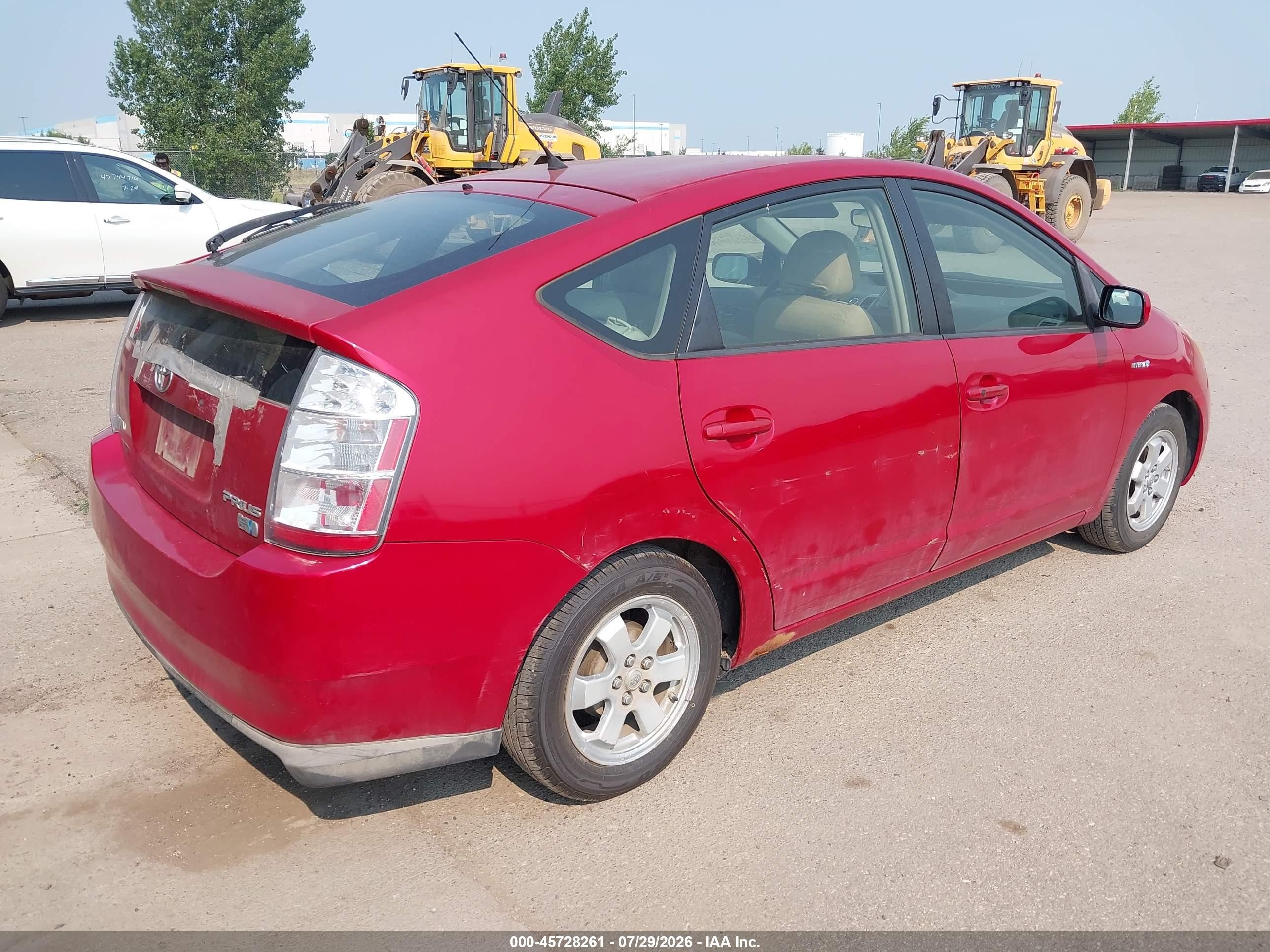 2007 Toyota Prius   Red vin: JTDKB20U073276303