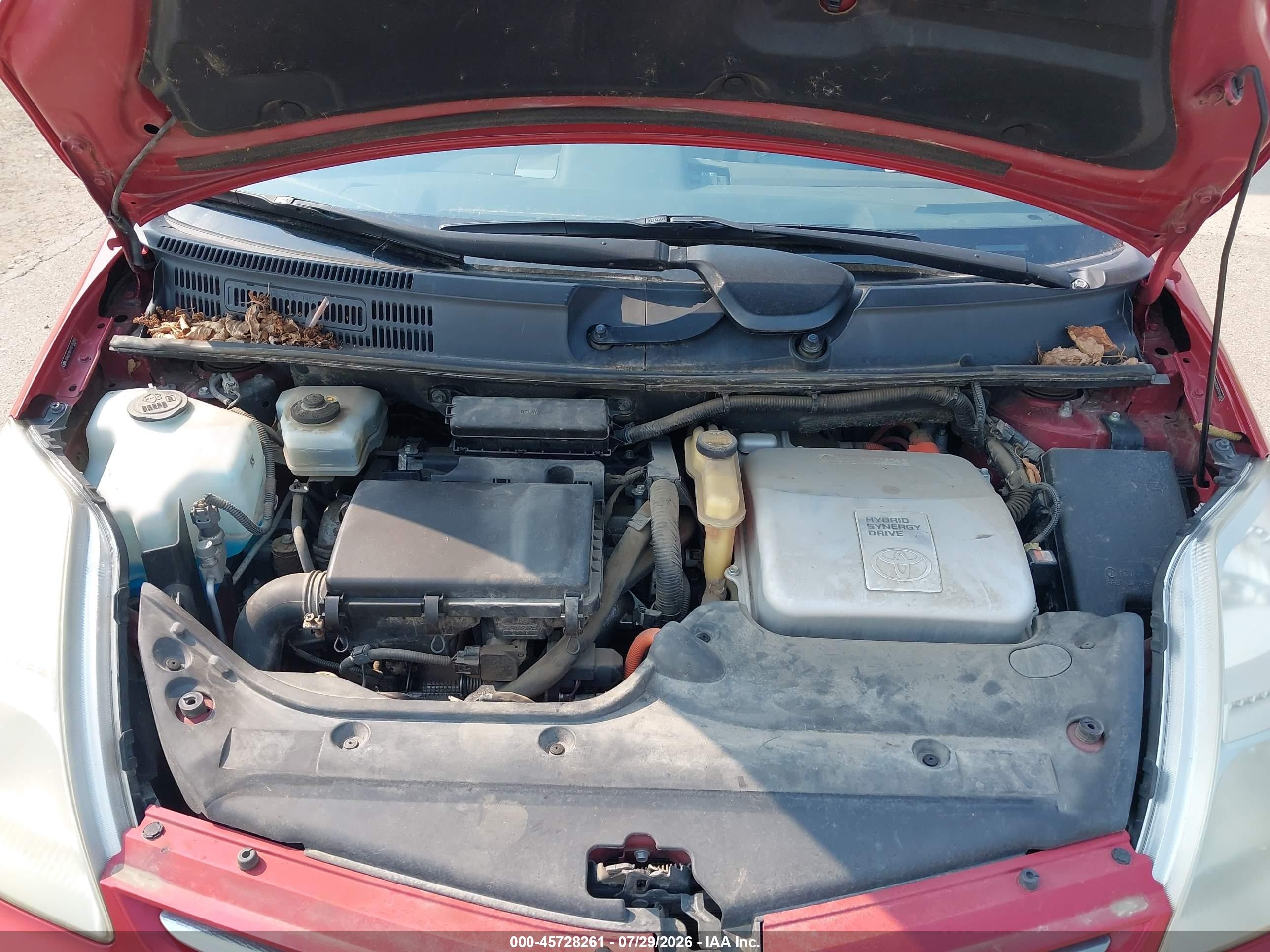 2007 Toyota Prius   Red vin: JTDKB20U073276303